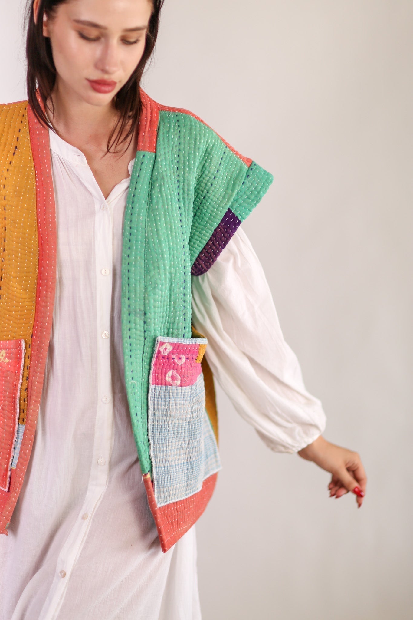 KANTHA QUILT VEST HENISSA - MOMO STUDIO BERLIN - Berlin Concept Store - sustainable & ethical fashion