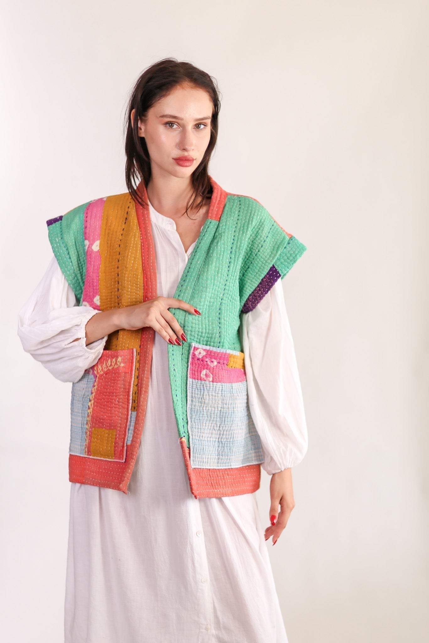 KANTHA QUILT VEST HENISSA - MOMO STUDIO BERLIN - Berlin Concept Store - sustainable & ethical fashion