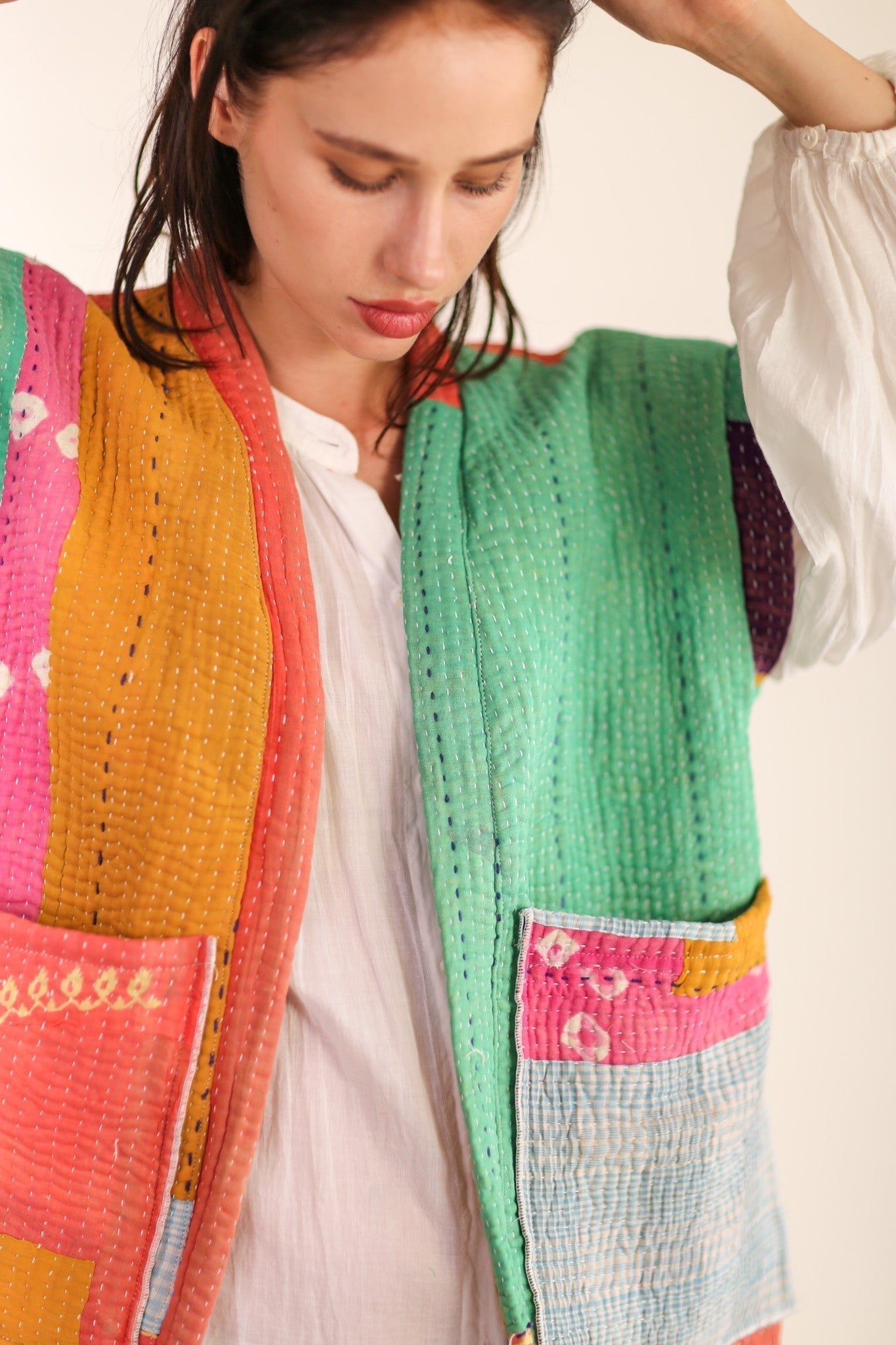 KANTHA QUILT VEST HENISSA - MOMO STUDIO BERLIN - Berlin Concept Store - sustainable & ethical fashion