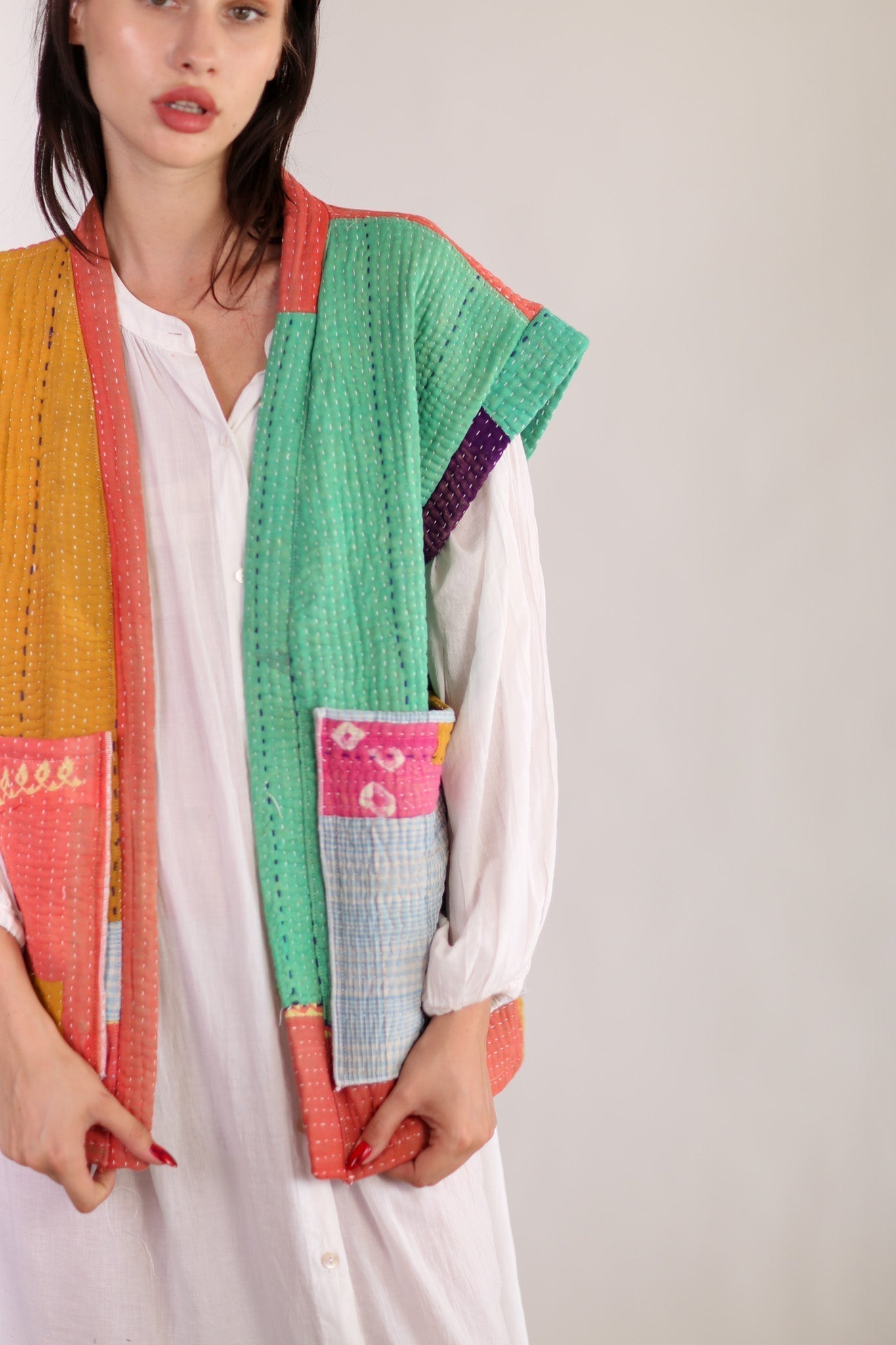 KANTHA QUILT VEST HENISSA - MOMO STUDIO BERLIN - Berlin Concept Store - sustainable & ethical fashion