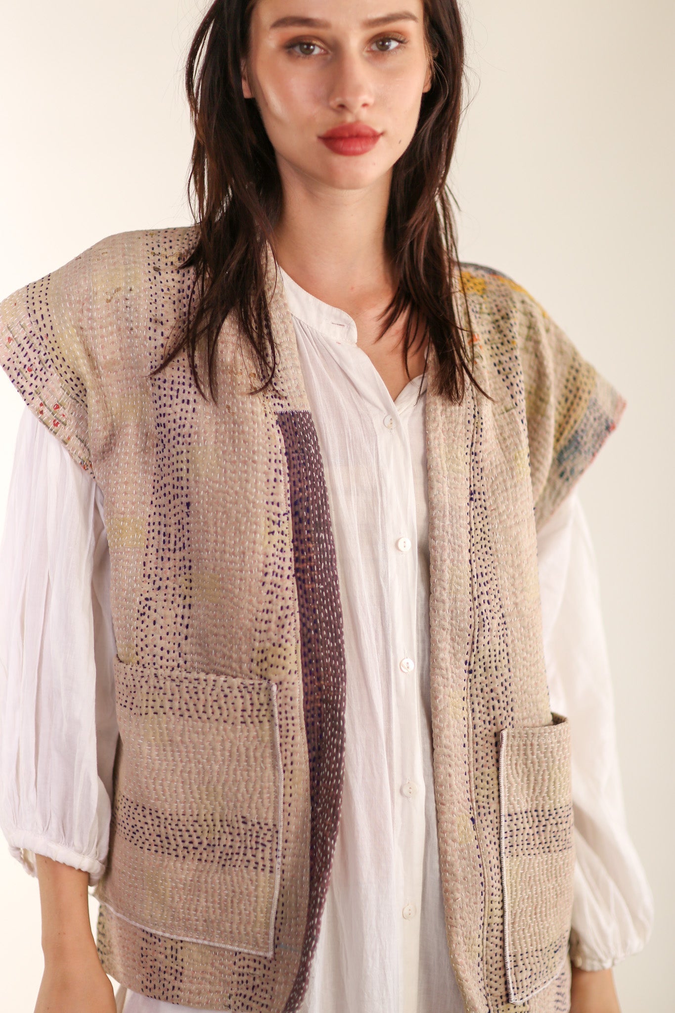 KANTHA QUILT VEST LIOU - MOMO STUDIO BERLIN - Berlin Concept Store - sustainable & ethical fashion