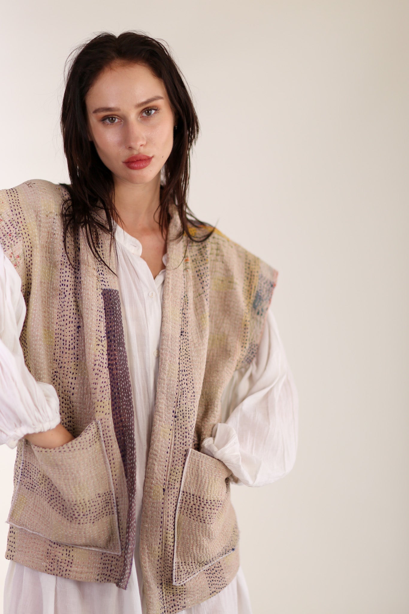 KANTHA QUILT VEST LIOU - MOMO STUDIO BERLIN - Berlin Concept Store - sustainable & ethical fashion