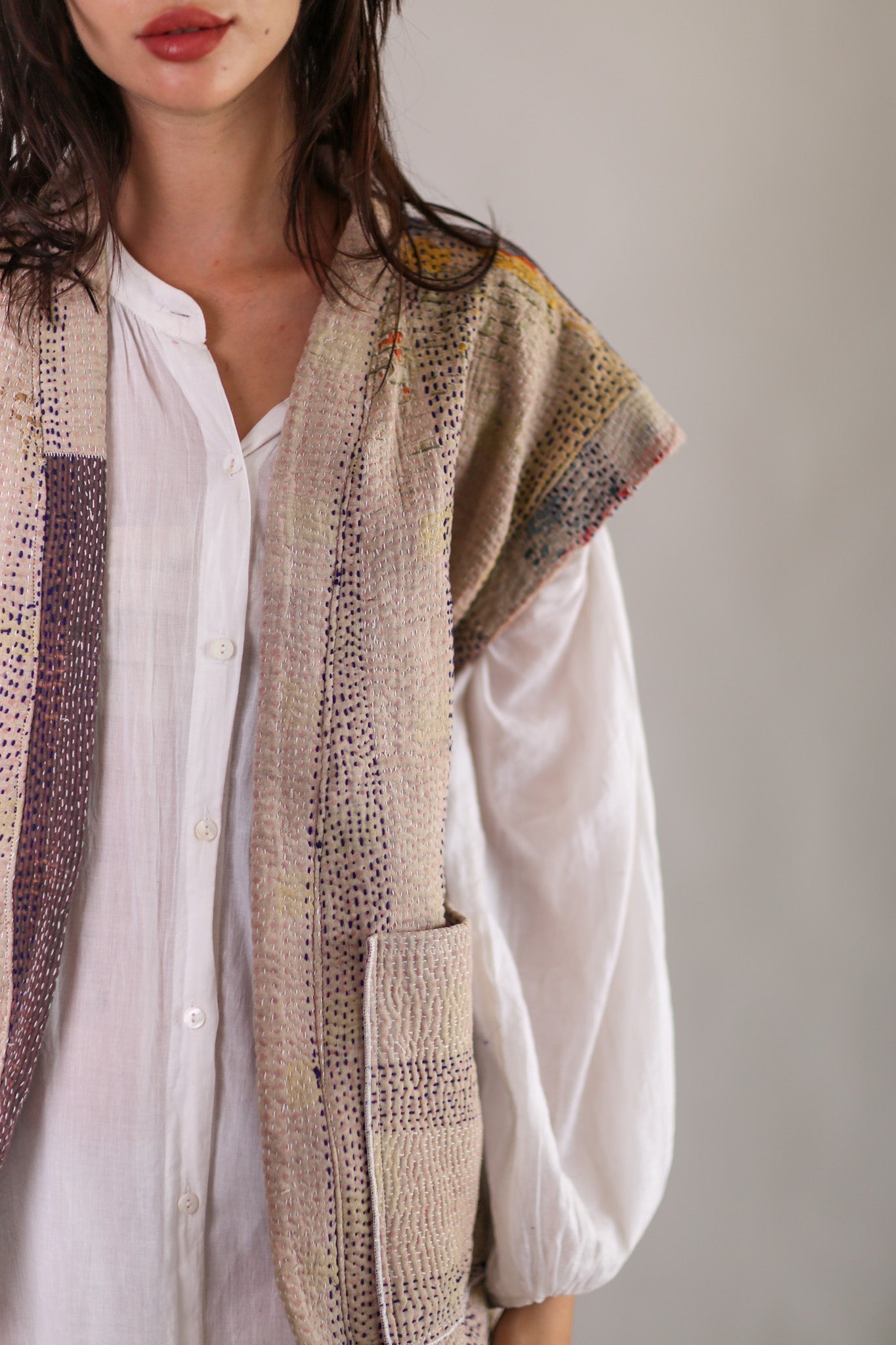 KANTHA QUILT VEST LIOU - MOMO STUDIO BERLIN - Berlin Concept Store - sustainable & ethical fashion