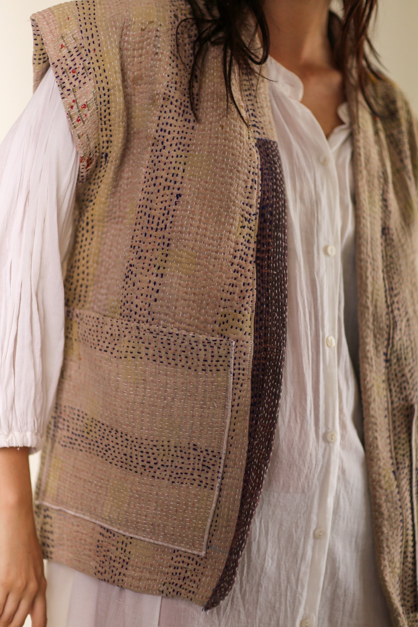 KANTHA QUILT VEST LIOU - MOMO STUDIO BERLIN - Berlin Concept Store - sustainable & ethical fashion