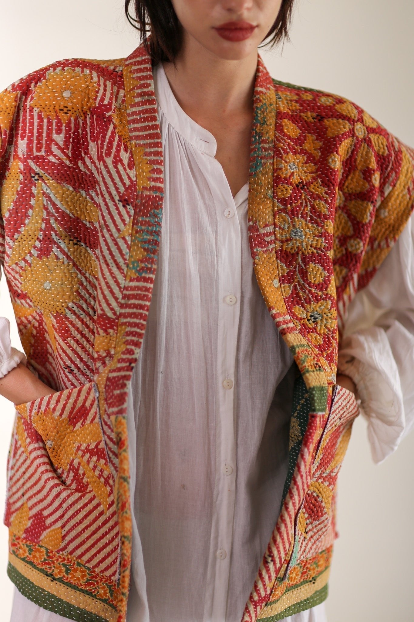 KANTHA QUILT VEST RUISA - MOMO STUDIO BERLIN - Berlin Concept Store - sustainable & ethical fashion