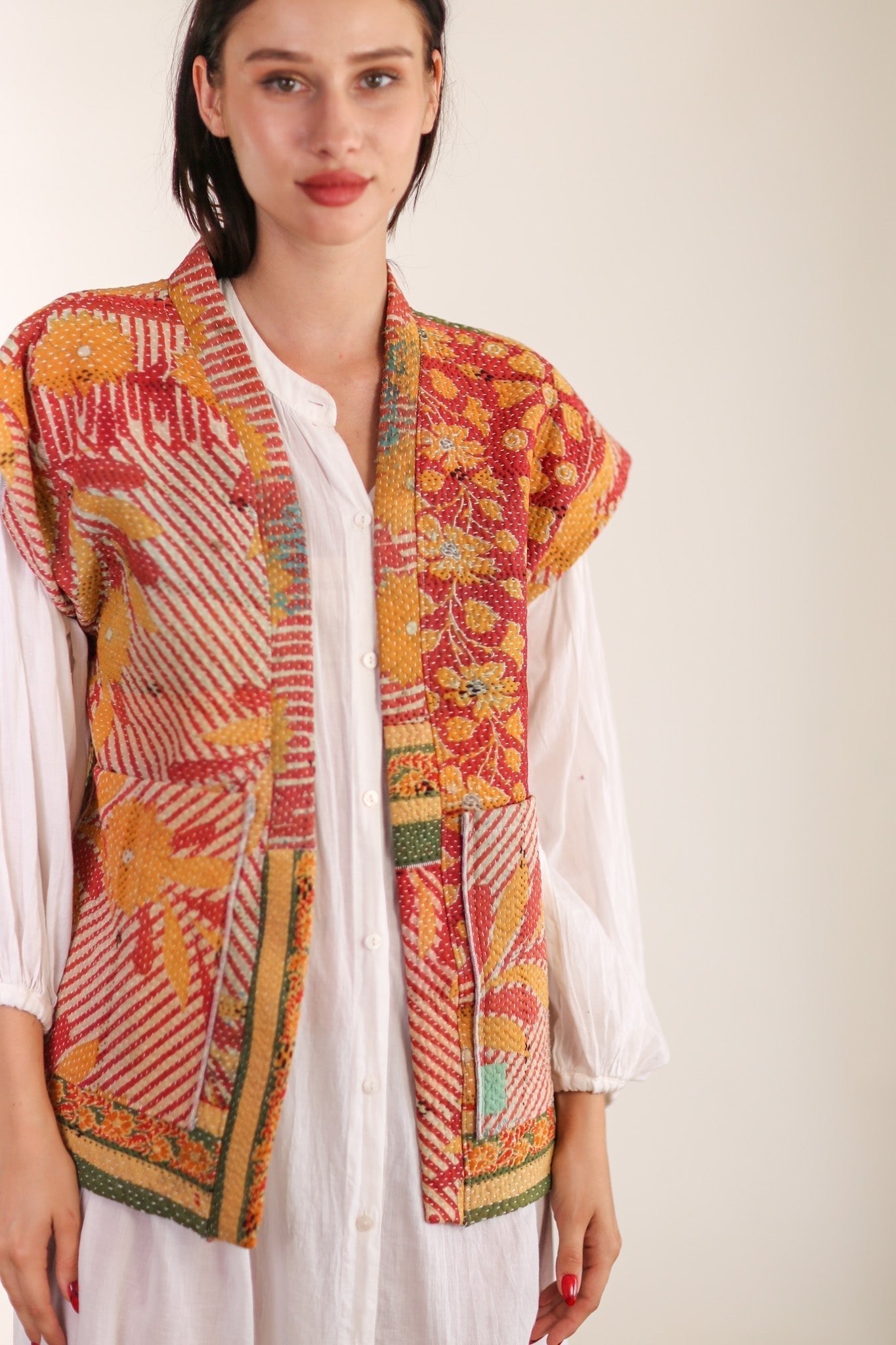 KANTHA QUILT VEST RUISA - MOMO STUDIO BERLIN - Berlin Concept Store - sustainable & ethical fashion