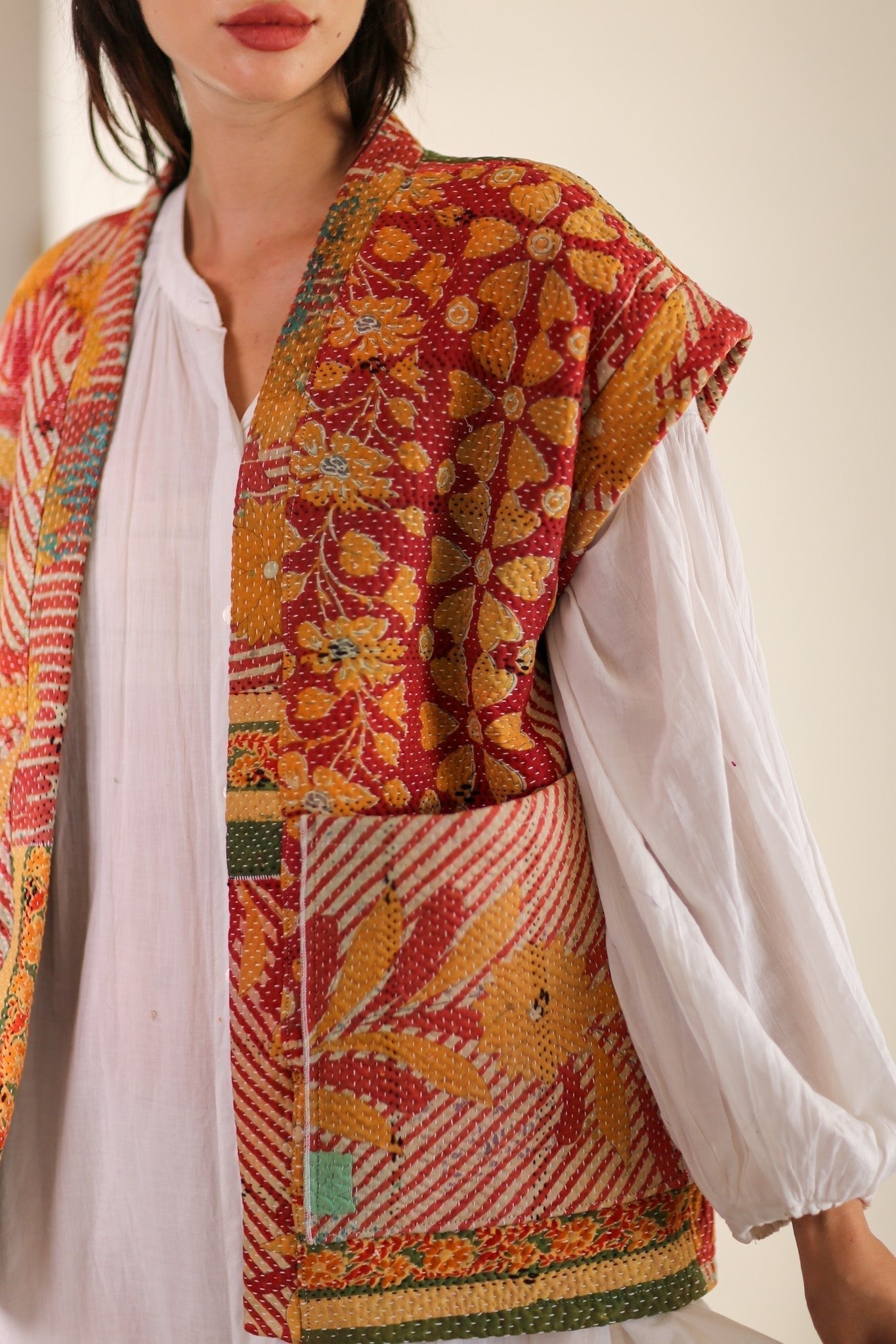 KANTHA QUILT VEST RUISA - MOMO STUDIO BERLIN - Berlin Concept Store - sustainable & ethical fashion