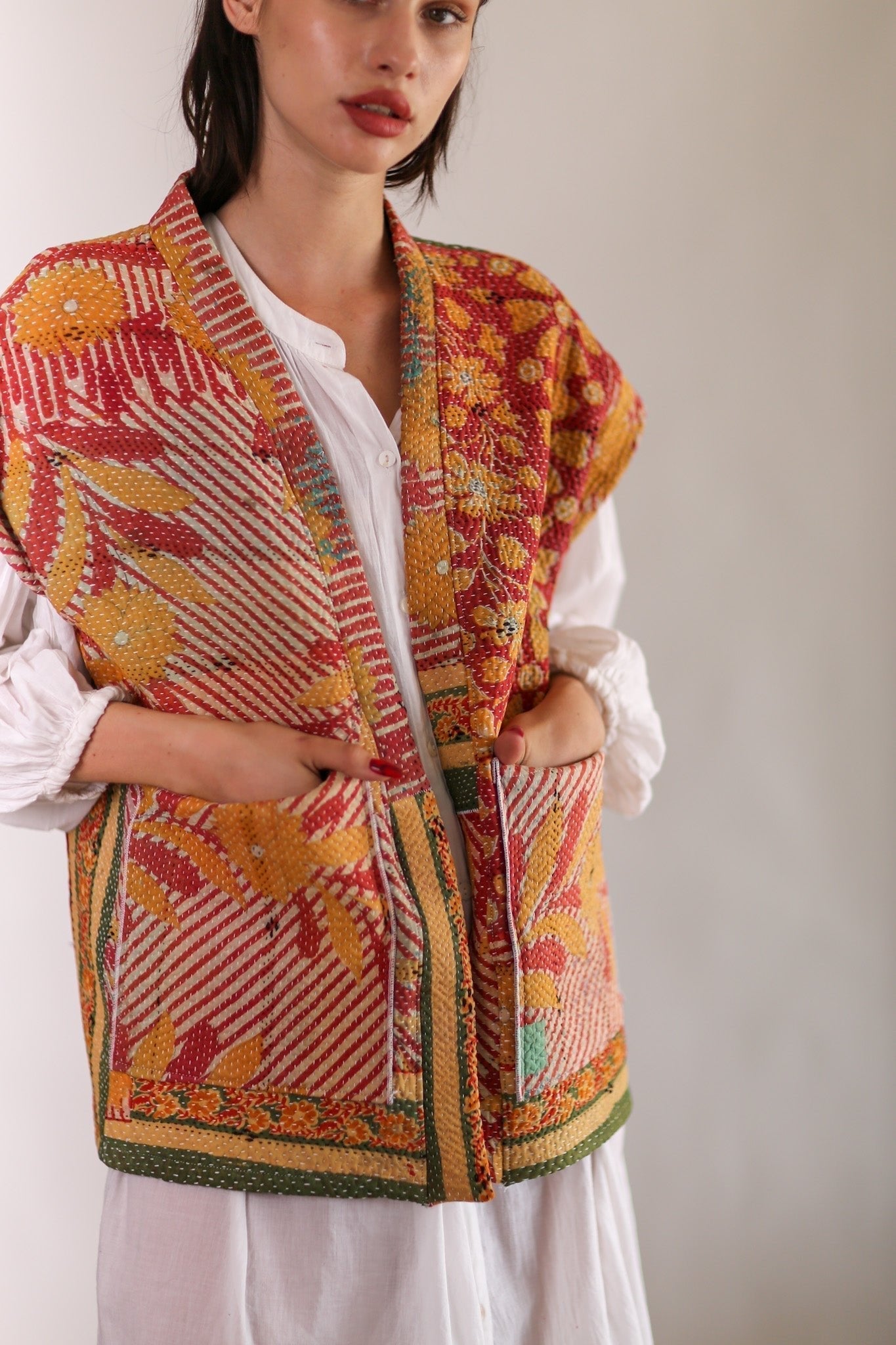 KANTHA QUILT VEST RUISA - MOMO STUDIO BERLIN - Berlin Concept Store - sustainable & ethical fashion