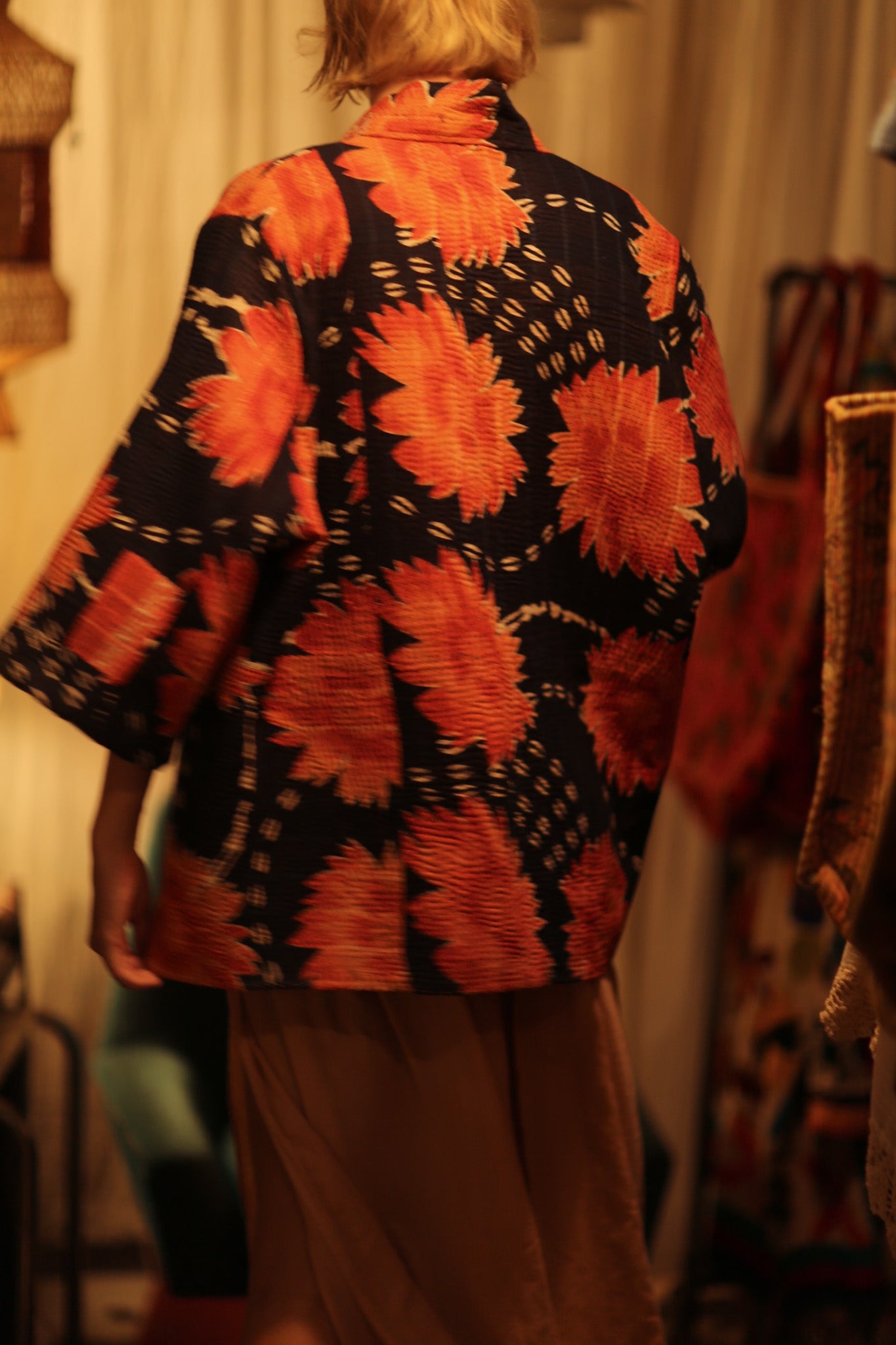 KANTHA SHORT KIMONO RUBYIN - MOMO STUDIO BERLIN - Berlin Concept Store - sustainable & ethical fashion