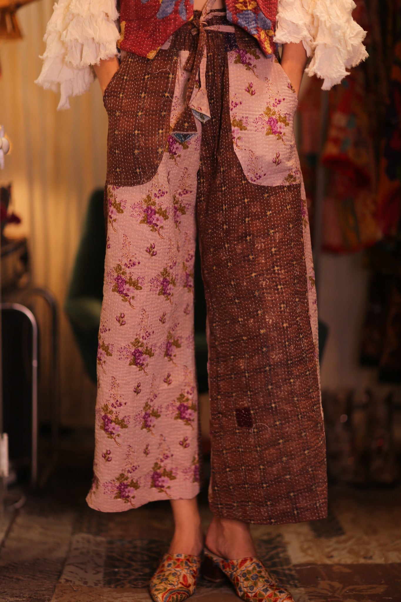 KANTHA TROUSERS LENA GUSTIN - MOMO STUDIO BERLIN - Berlin Concept Store - sustainable & ethical fashion