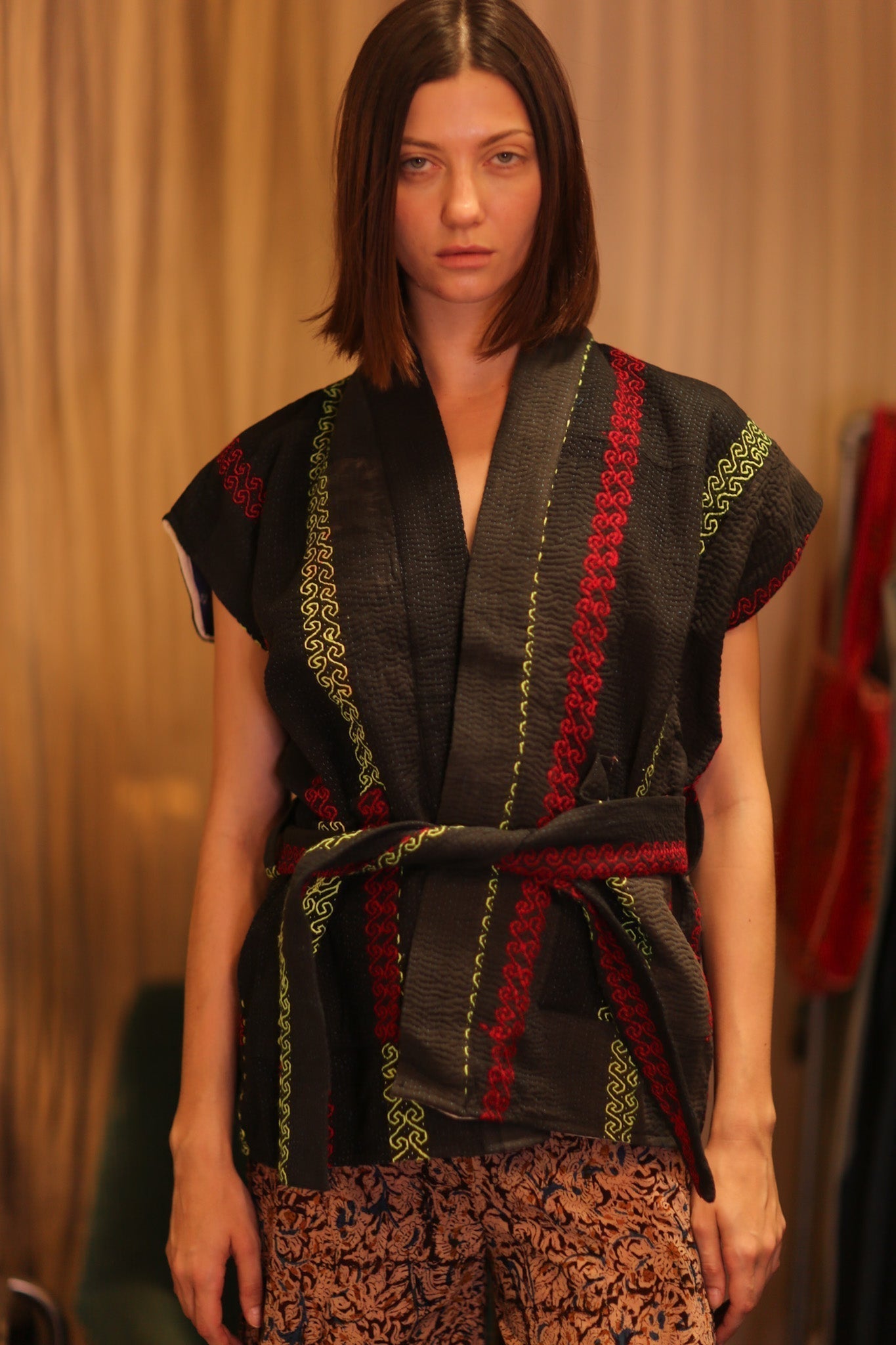 KANTHA VEST WITH BELT MALA - MOMO STUDIO BERLIN - Berlin Concept Store - sustainable & ethical fashion