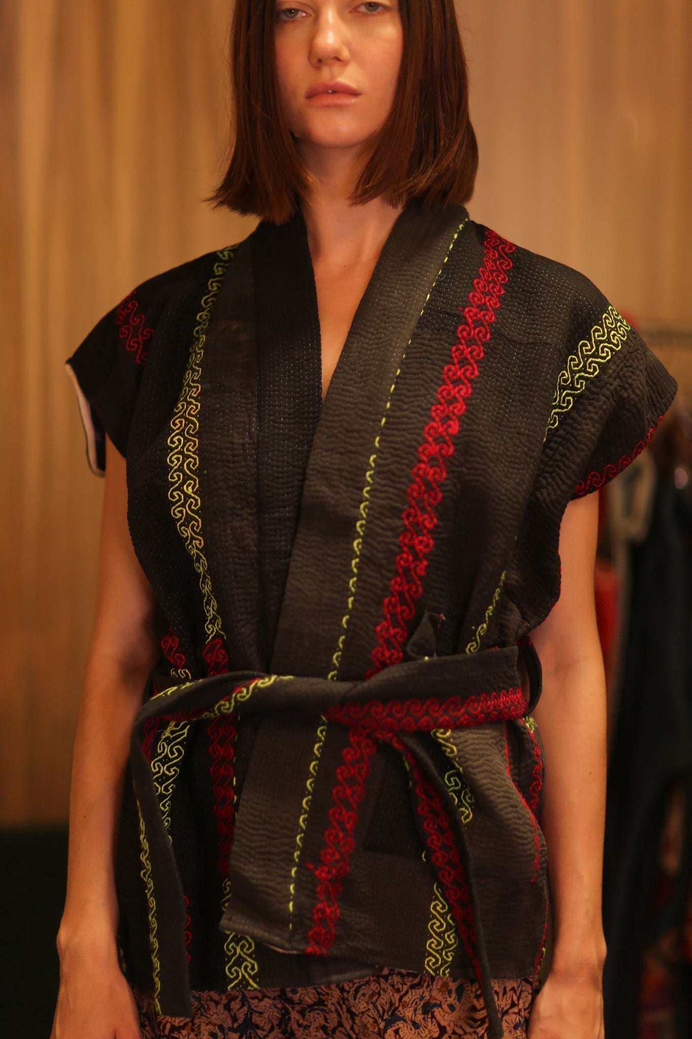 KANTHA VEST WITH BELT MALA - MOMO STUDIO BERLIN - Berlin Concept Store - sustainable & ethical fashion