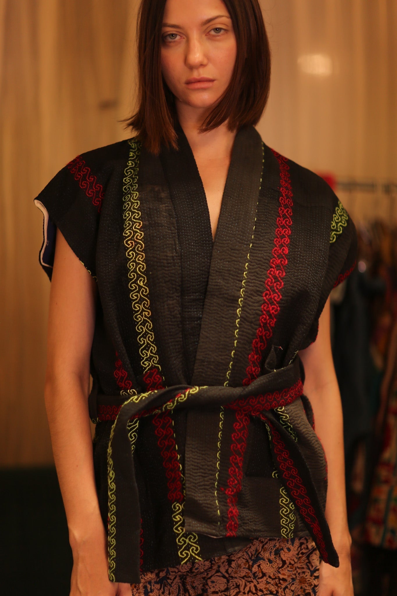 KANTHA VEST WITH BELT MALA - MOMO STUDIO BERLIN - Berlin Concept Store - sustainable & ethical fashion