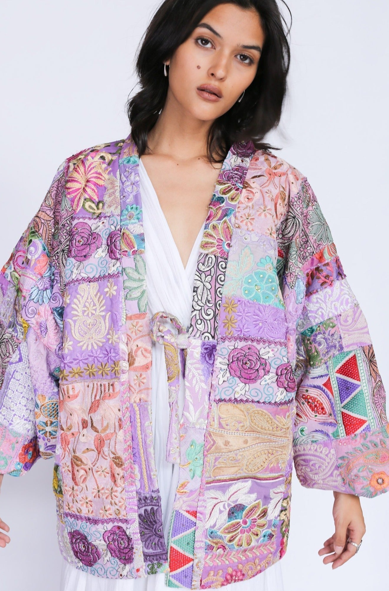 Kimono Embroidered Patchwork Yayoi - MOMO STUDIO BERLIN - Berlin Concept Store - sustainable & ethical fashion