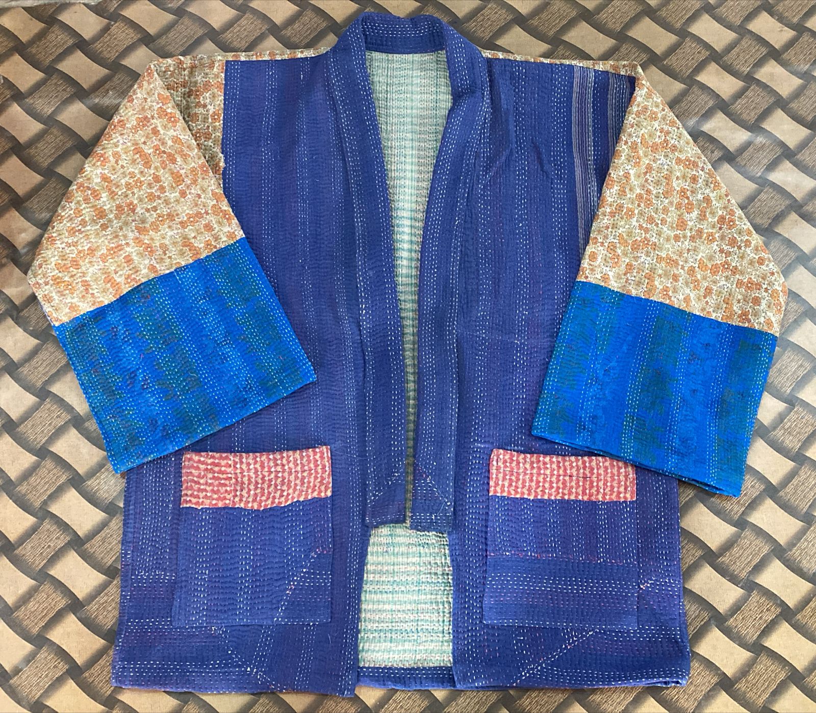 KIMONO JACKET KANTHA QUILT SASSA - MOMO STUDIO BERLIN - Berlin Concept Store - sustainable & ethical fashion