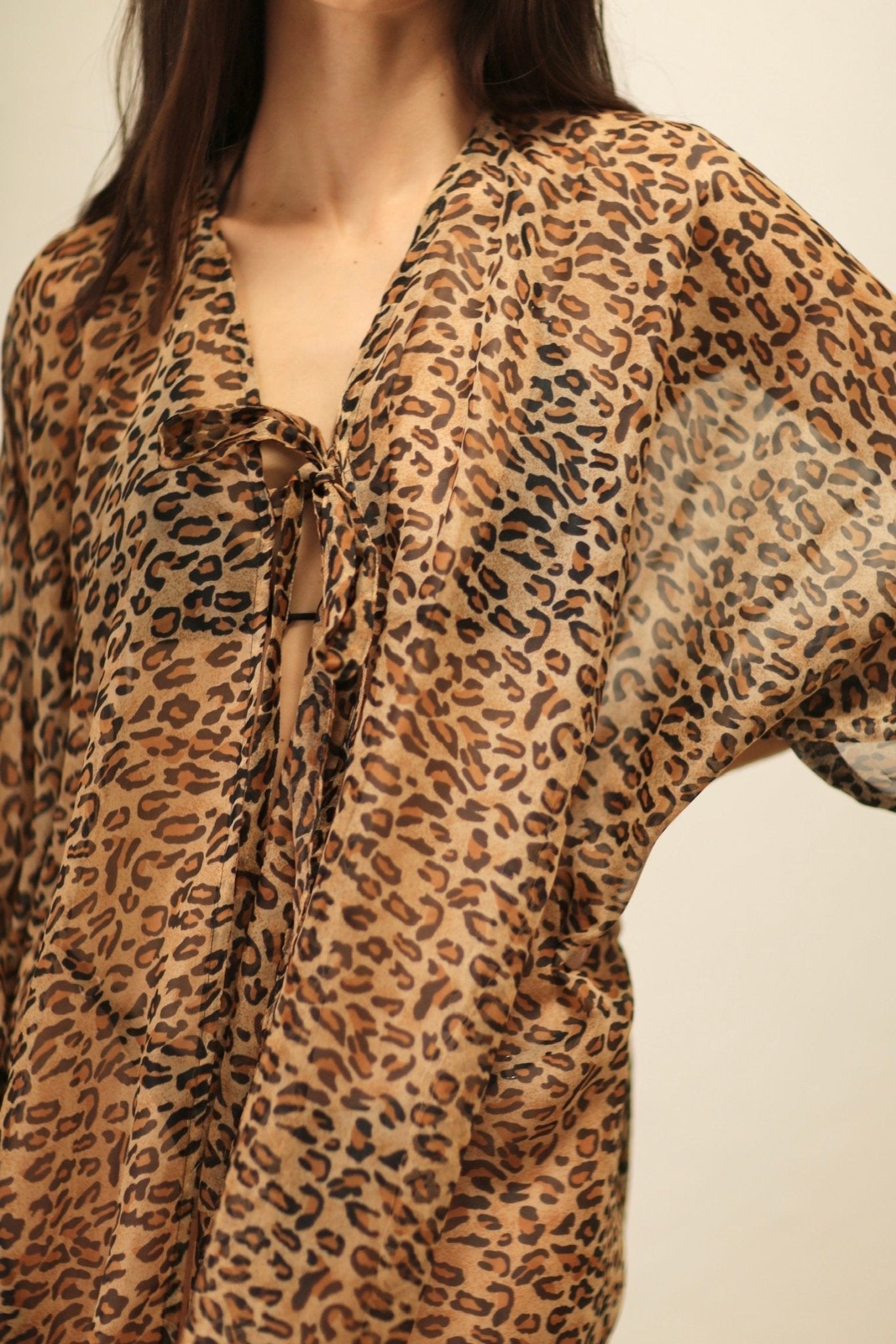 KRATOS CHEETAH LEOPARD PRINT KIMONO - MOMO STUDIO BERLIN - Berlin Concept Store - sustainable & ethical fashion