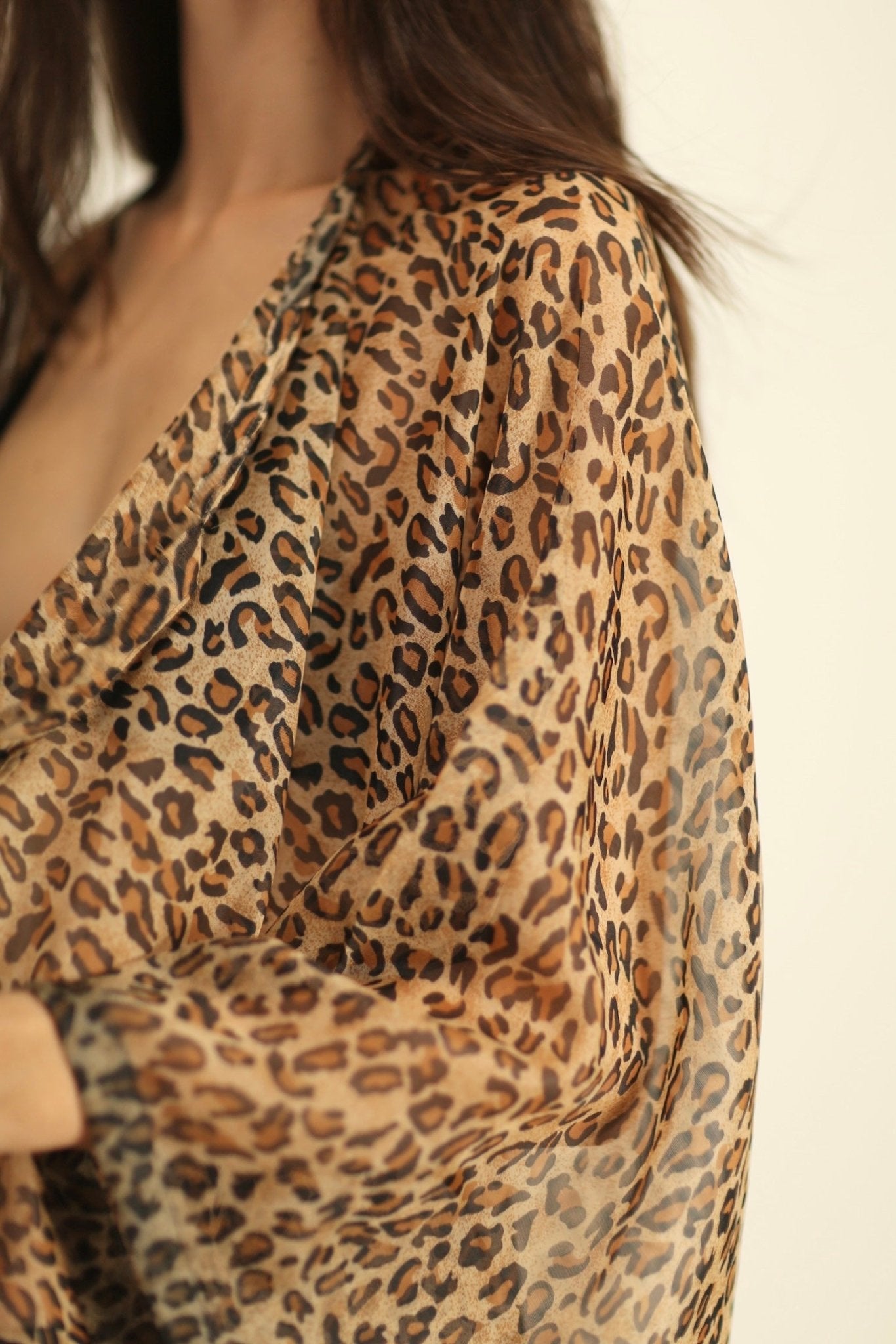 KRATOS CHEETAH LEOPARD PRINT KIMONO - MOMO STUDIO BERLIN - Berlin Concept Store - sustainable & ethical fashion