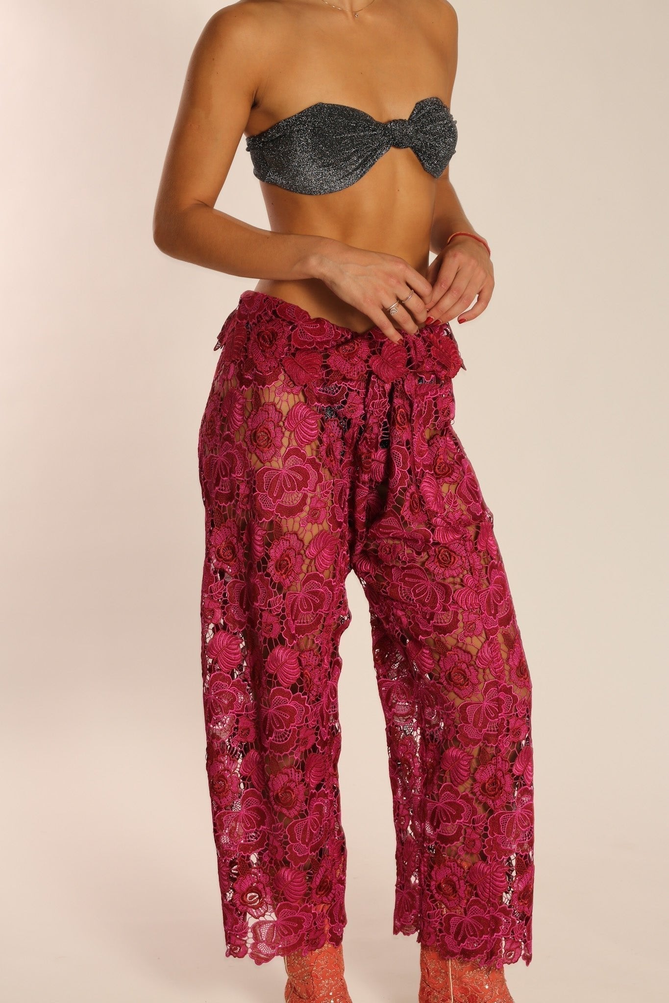 LACE WRAP FISHERMAN PANTS MALIBU - MOMO STUDIO BERLIN - Berlin Concept Store - sustainable & ethical fashion