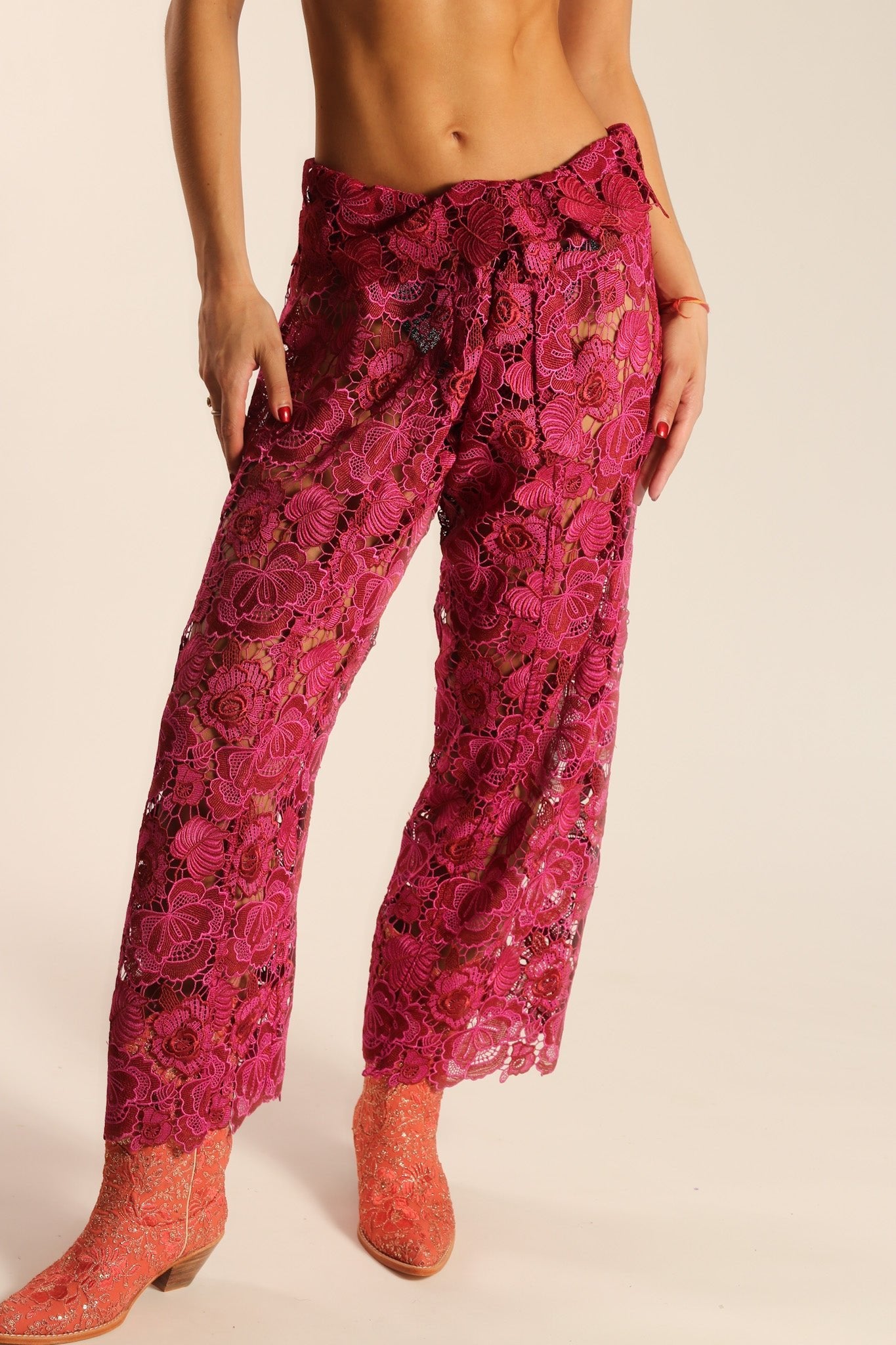 LACE WRAP FISHERMAN PANTS MALIBU - MOMO STUDIO BERLIN - Berlin Concept Store - sustainable & ethical fashion