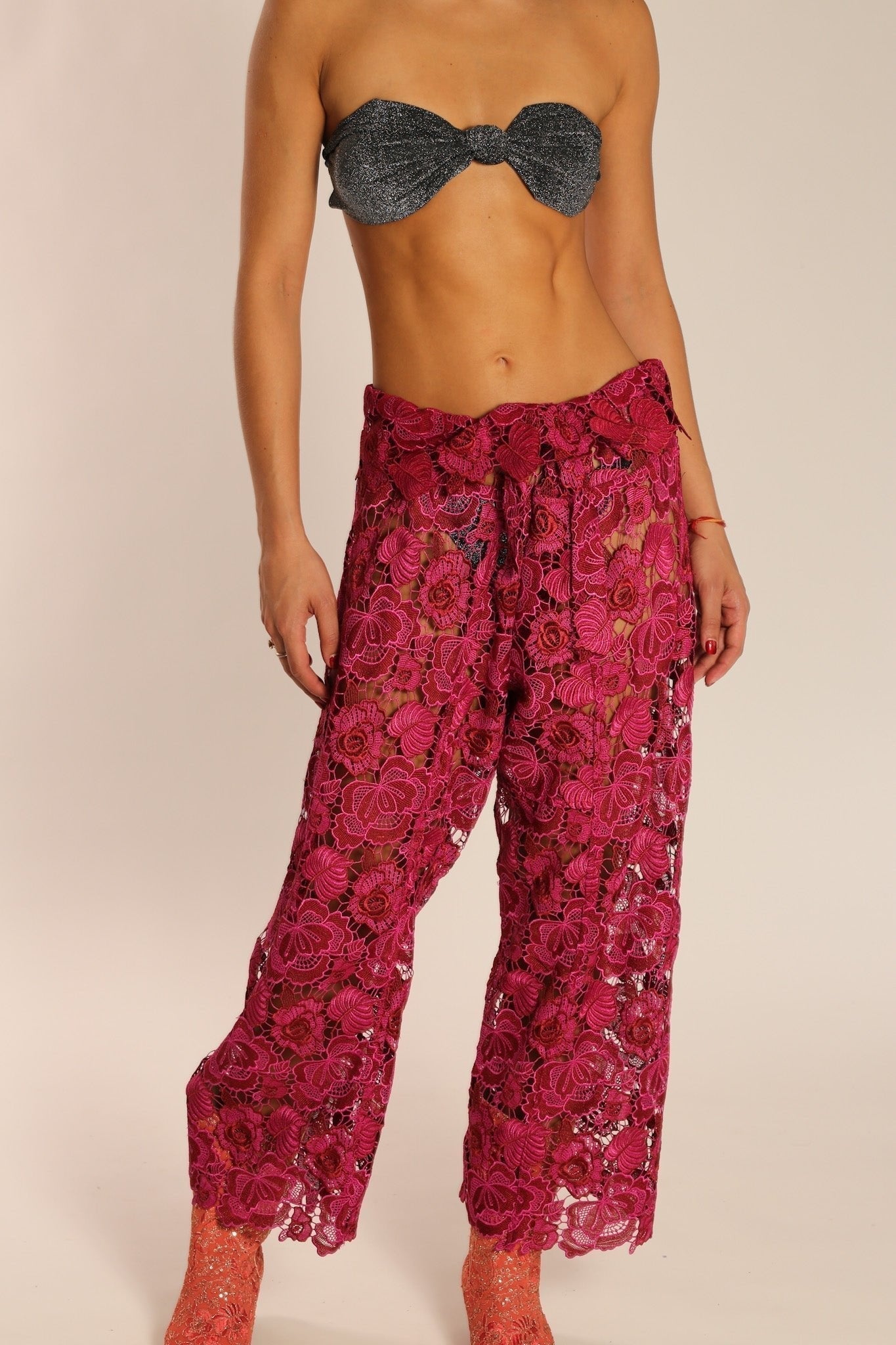 LACE WRAP FISHERMAN PANTS MALIBU - MOMO STUDIO BERLIN - Berlin Concept Store - sustainable & ethical fashion