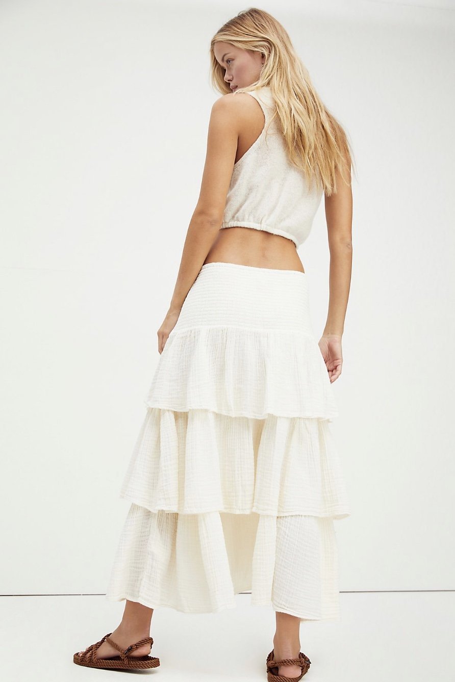 LAYERED COTTON SPRING SKIRT AMALISA - MOMO STUDIO BERLIN - Berlin Concept Store - sustainable & ethical fashion