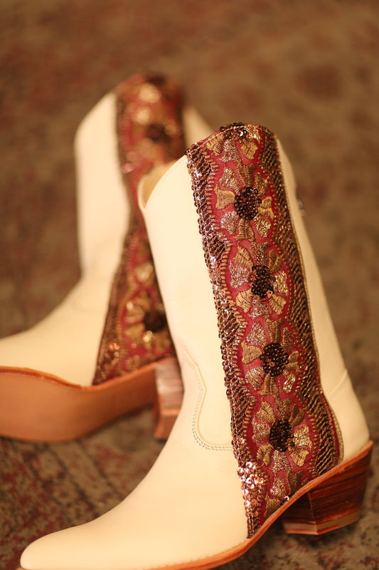 LEATHER BORDER TRIM WESTERN BOOTS LIZOU - MOMO STUDIO BERLIN - Berlin Concept Store - sustainable & ethical fashion