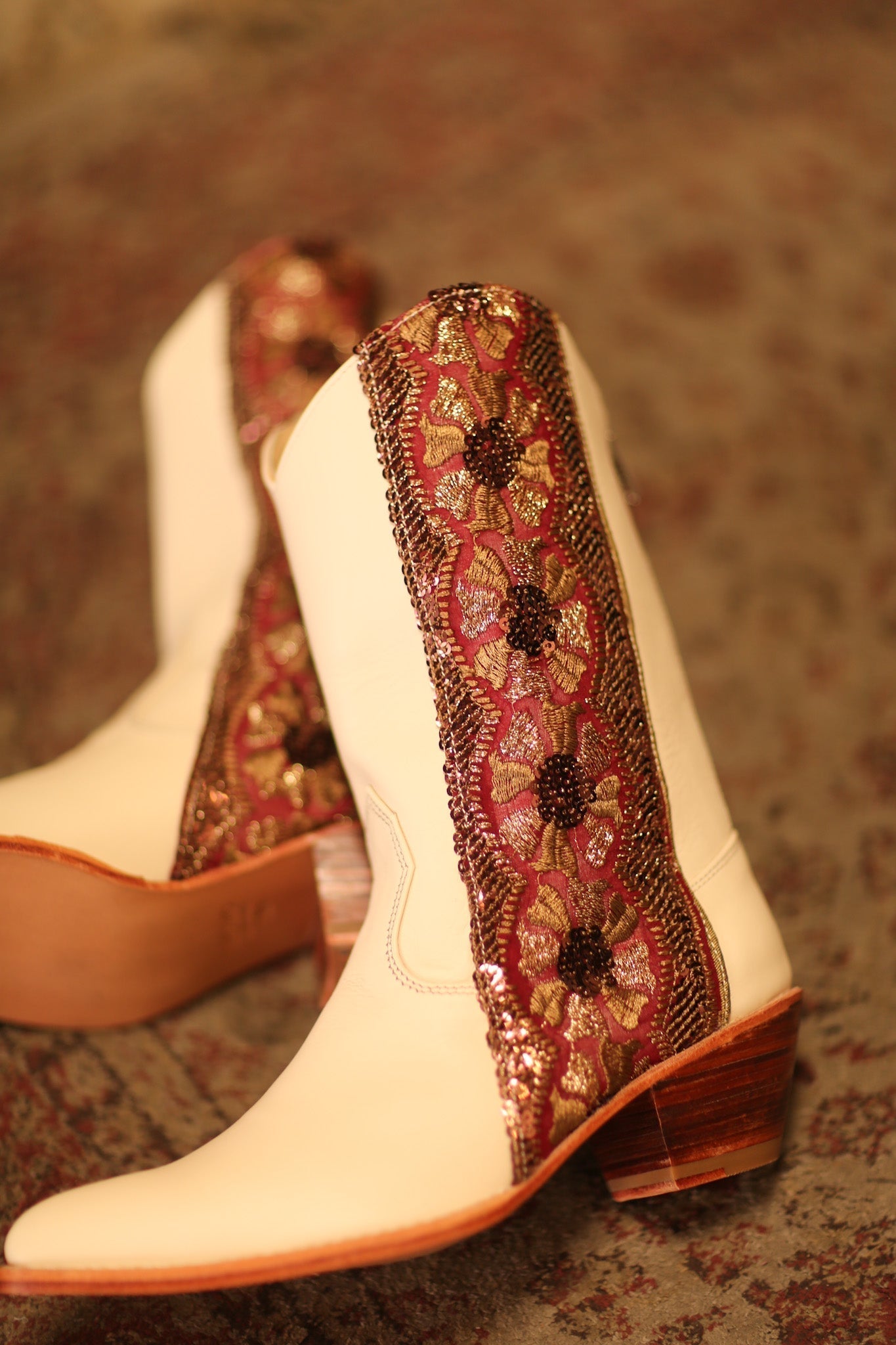 LEATHER BORDER TRIM WESTERN BOOTS LIZOU - MOMO STUDIO BERLIN - Berlin Concept Store - sustainable & ethical fashion