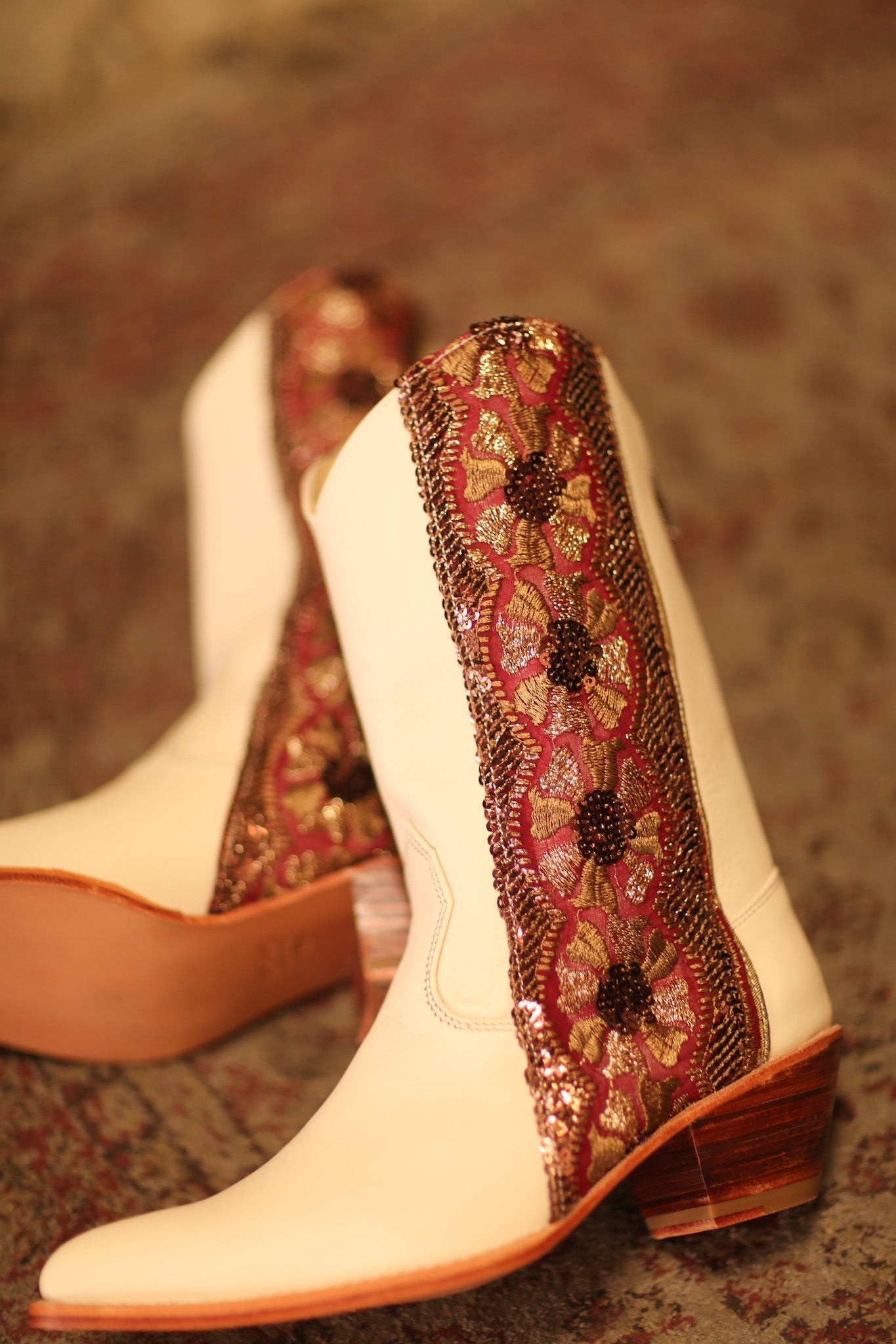 LEATHER BORDER TRIM WESTERN BOOTS LIZOU - MOMO STUDIO BERLIN - Berlin Concept Store - sustainable & ethical fashion