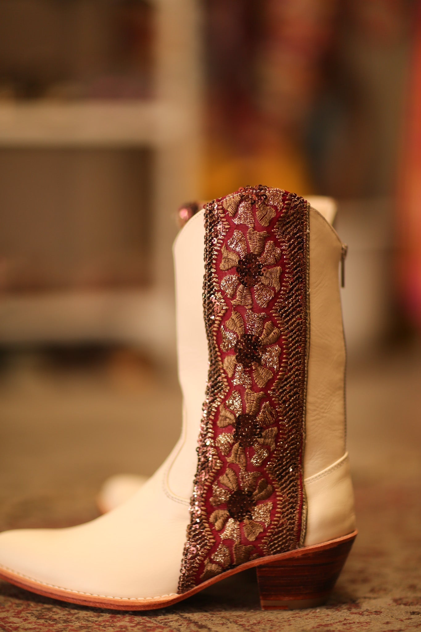 LEATHER BORDER TRIM WESTERN BOOTS LIZOU - MOMO STUDIO BERLIN - Berlin Concept Store - sustainable & ethical fashion