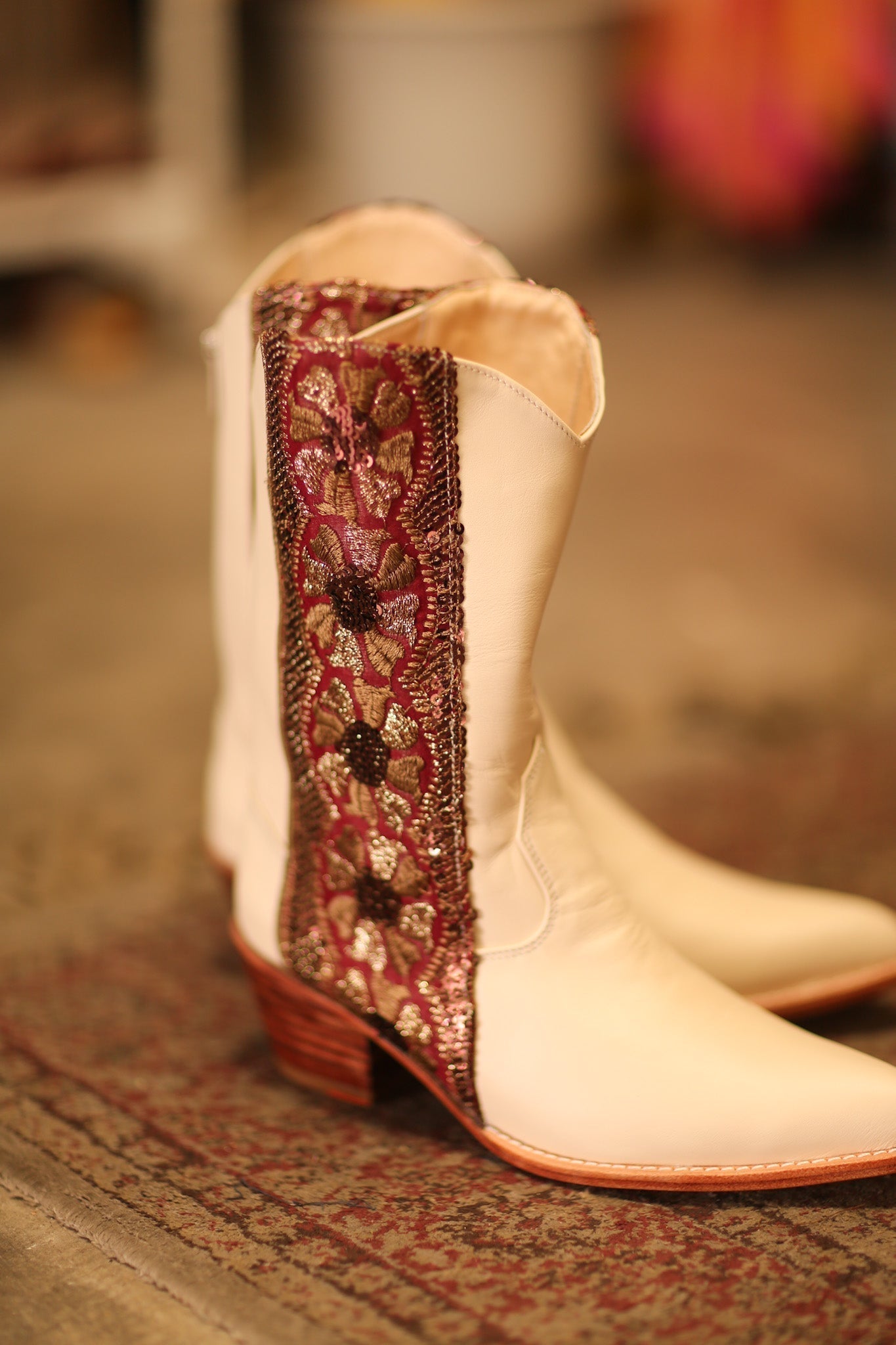 LEATHER BORDER TRIM WESTERN BOOTS LIZOU - MOMO STUDIO BERLIN - Berlin Concept Store - sustainable & ethical fashion