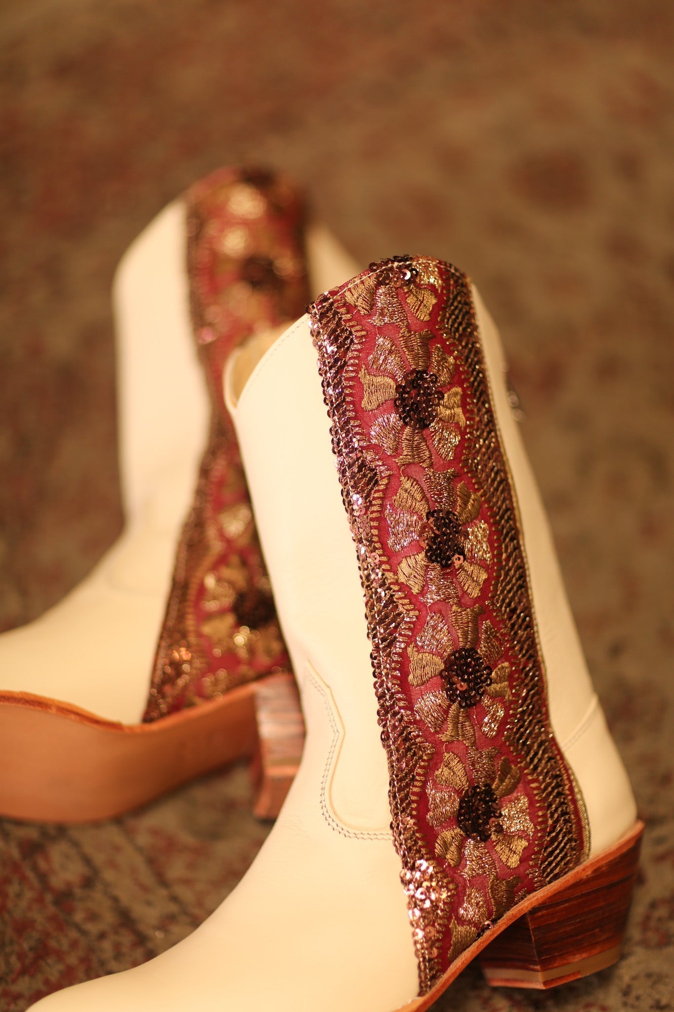 LEATHER BORDER TRIM WESTERN BOOTS LIZOU - MOMO STUDIO BERLIN - Berlin Concept Store - sustainable & ethical fashion