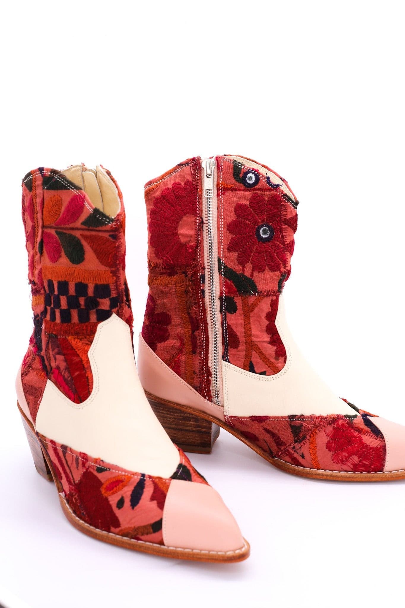 LEATHER PATCHWORK PATCH BOOTS ZAHRA - MOMO STUDIO BERLIN - Berlin Concept Store - sustainable & ethical fashion