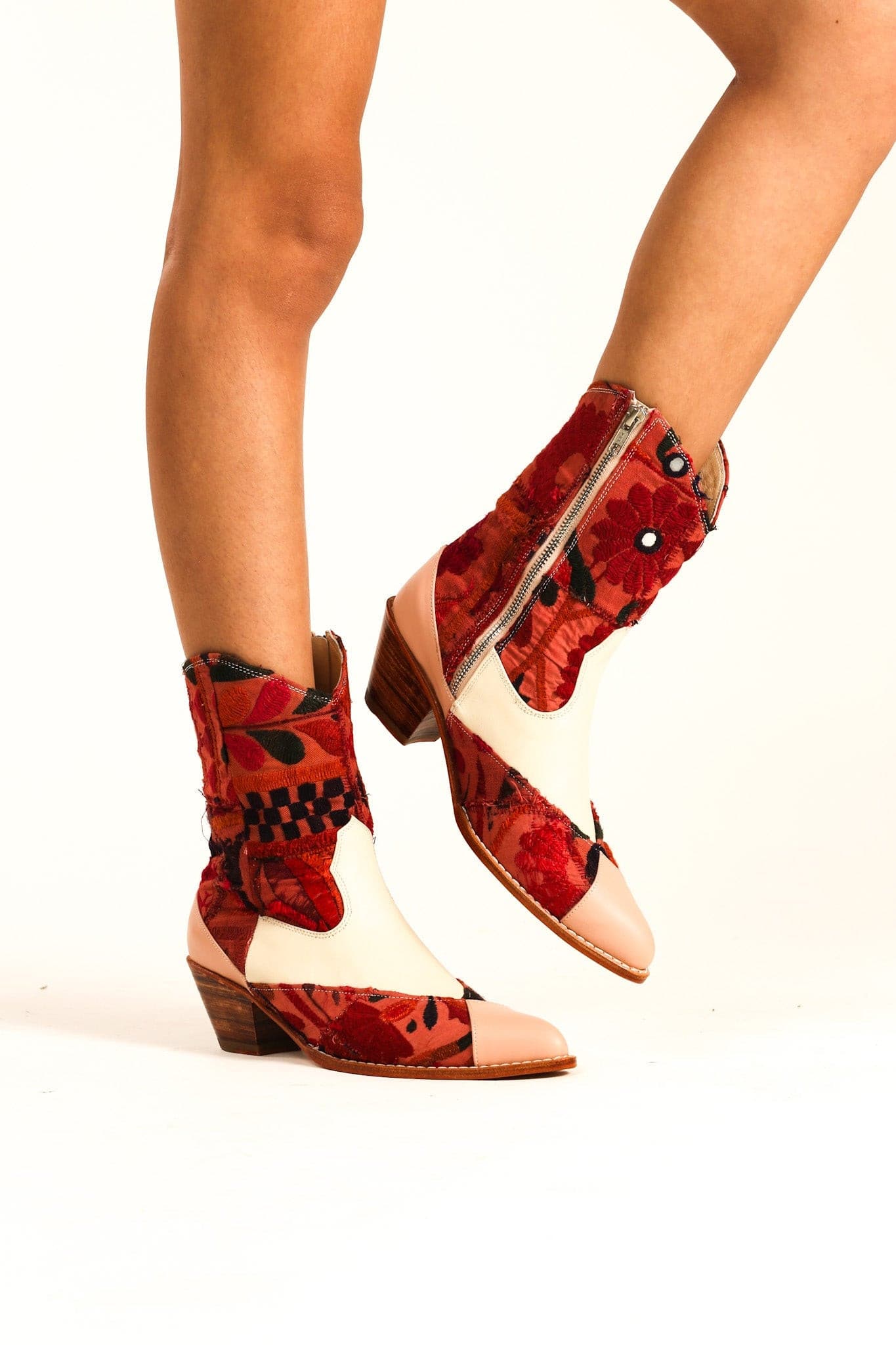 LEATHER PATCHWORK PATCH BOOTS ZAHRA - MOMO STUDIO BERLIN - Berlin Concept Store - sustainable & ethical fashion