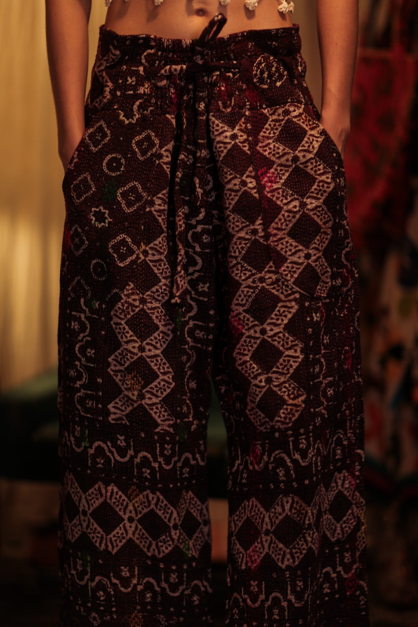 LENA KANTHA TROUSERS RED WINE - MOMO STUDIO BERLIN - Berlin Concept Store - sustainable & ethical fashion