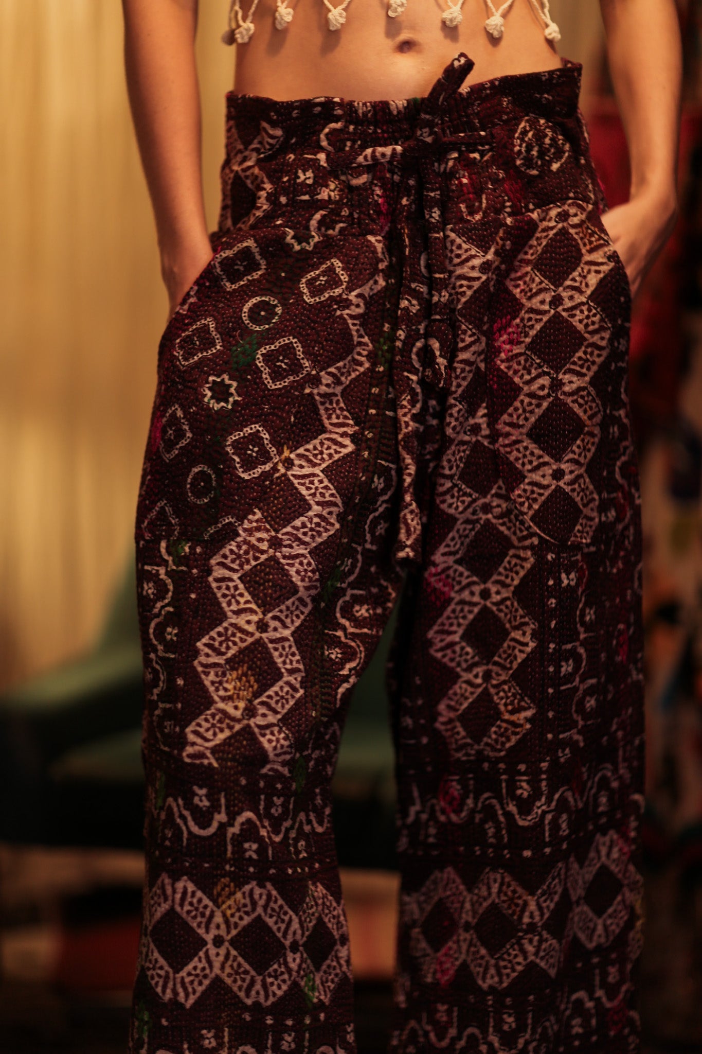 LENA KANTHA TROUSERS RED WINE - MOMO STUDIO BERLIN - Berlin Concept Store - sustainable & ethical fashion