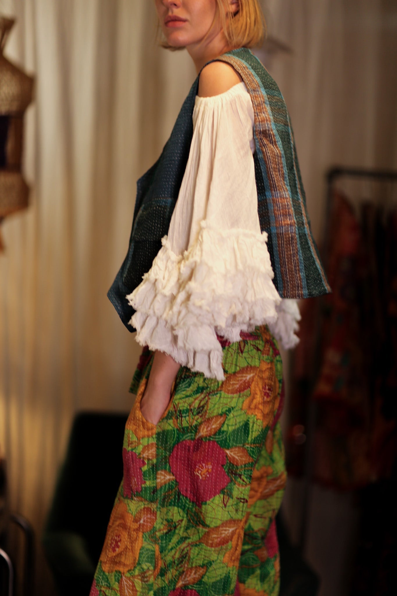 LENA KANTHA TROUSERS SALAD - MOMO STUDIO BERLIN - Berlin Concept Store - sustainable & ethical fashion