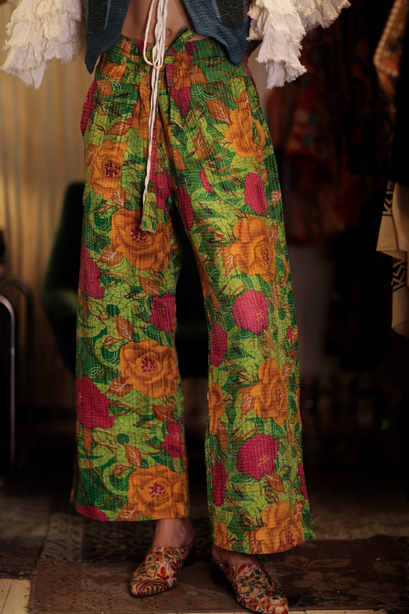 LENA KANTHA TROUSERS SALAD - MOMO STUDIO BERLIN - Berlin Concept Store - sustainable & ethical fashion