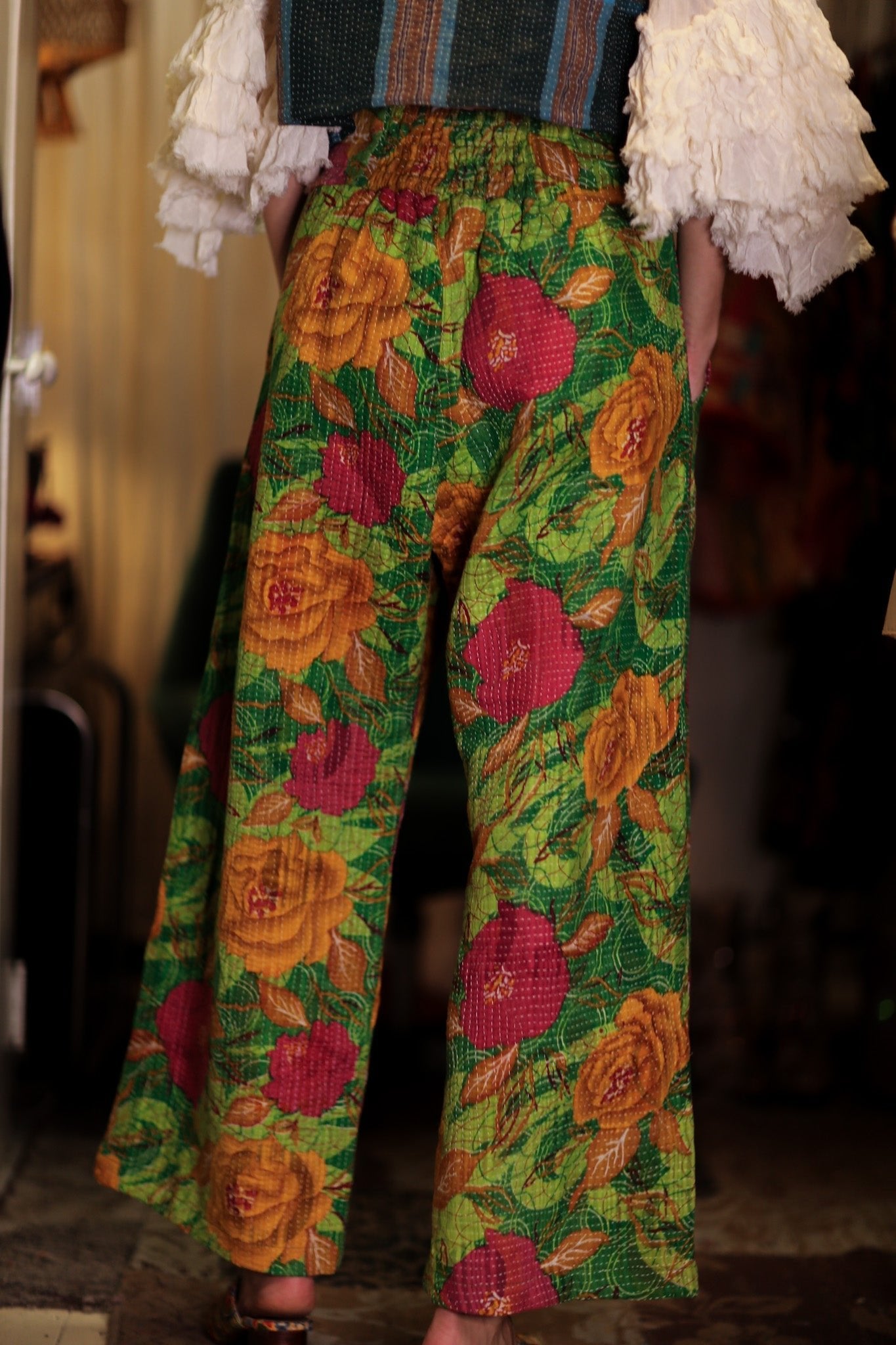 LENA KANTHA TROUSERS SALAD - MOMO STUDIO BERLIN - Berlin Concept Store - sustainable & ethical fashion