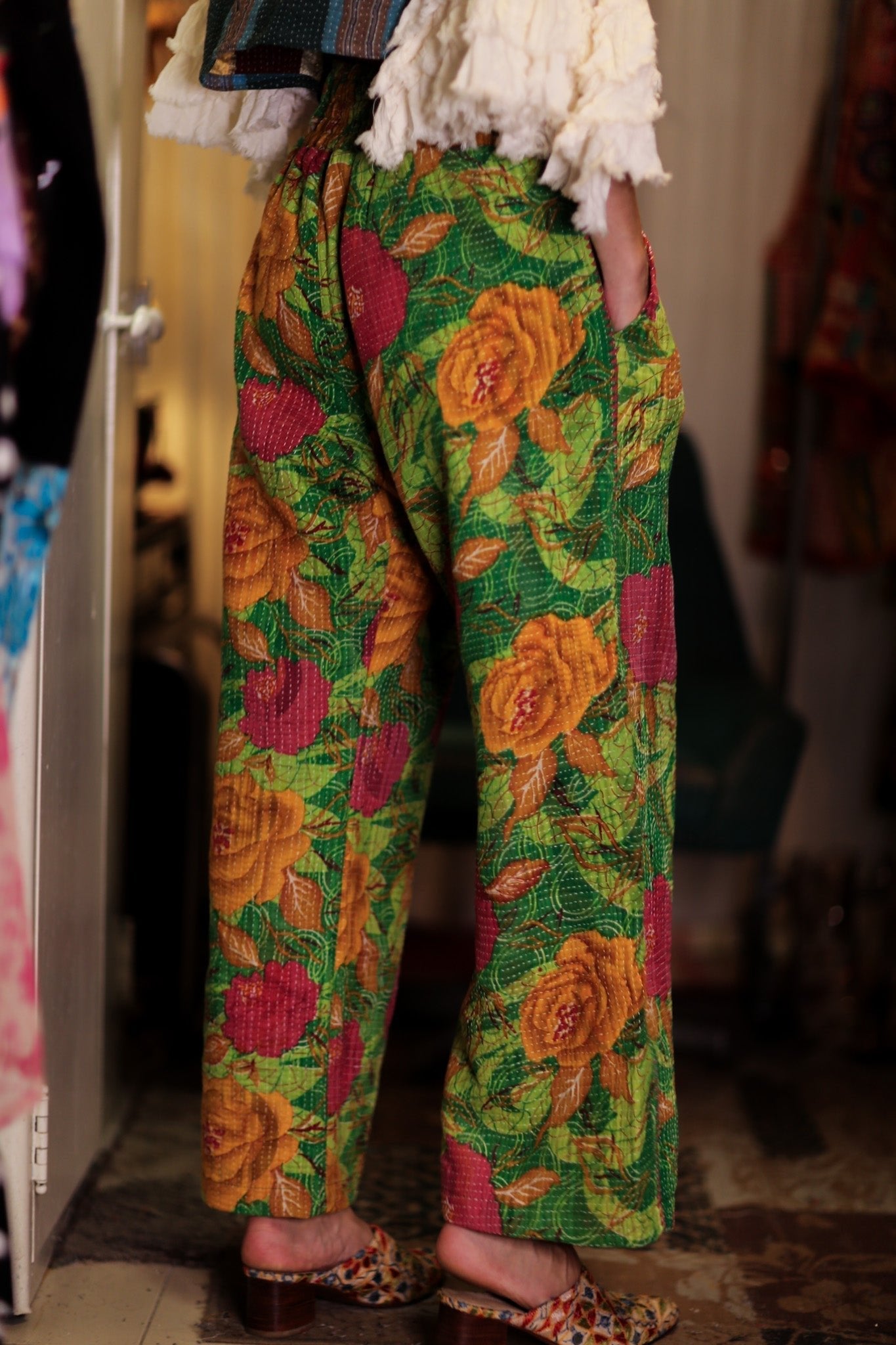 LENA KANTHA TROUSERS SALAD - MOMO STUDIO BERLIN - Berlin Concept Store - sustainable & ethical fashion