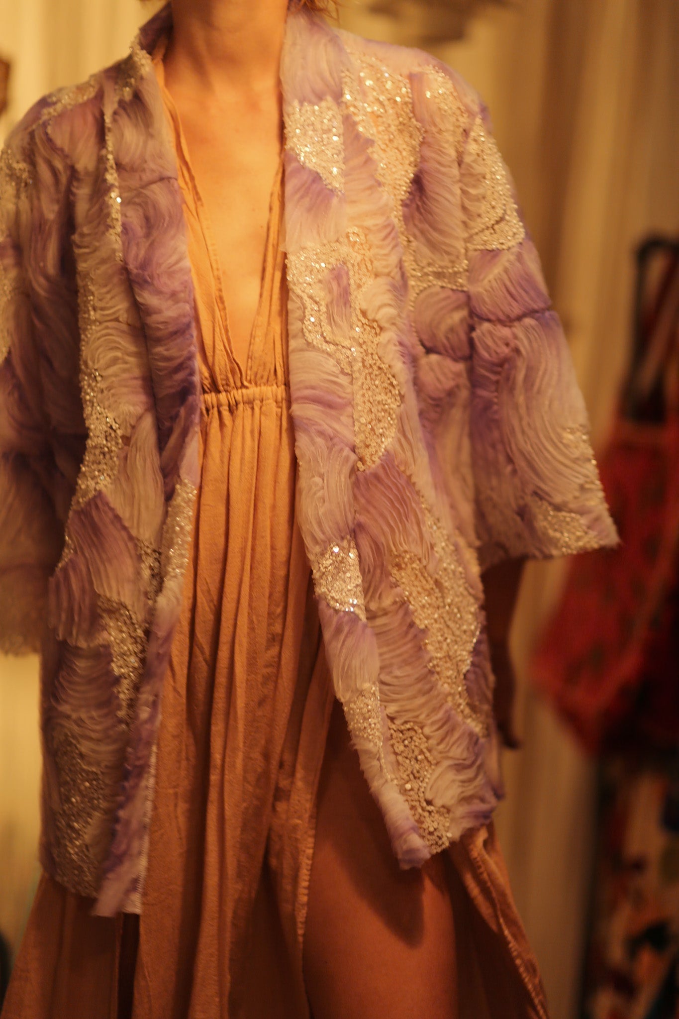 LILAL EMBROIDERED SEQUIN KIMONO OMANI - MOMO STUDIO BERLIN - Berlin Concept Store - sustainable & ethical fashion