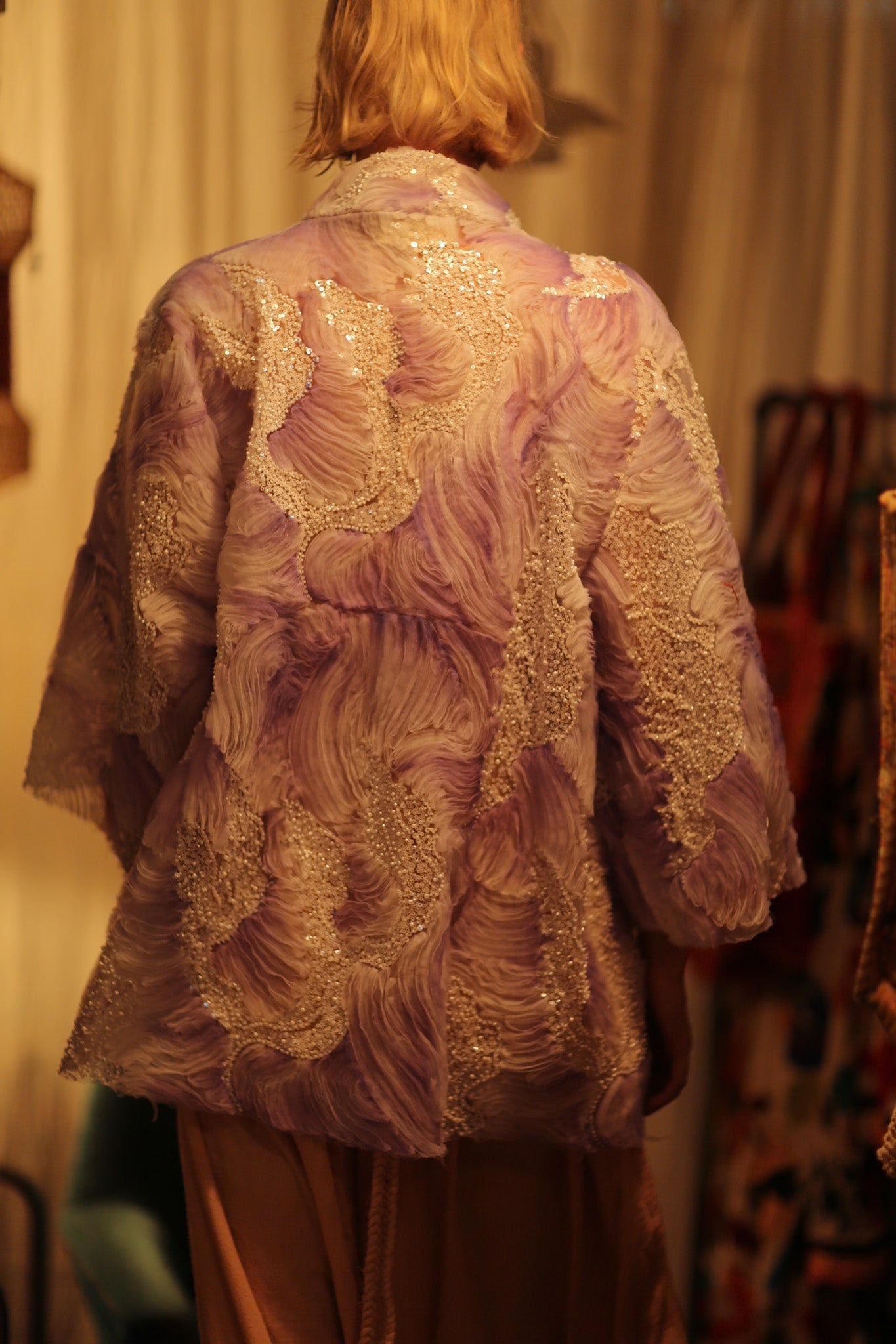 LILAL EMBROIDERED SEQUIN KIMONO OMANI - MOMO STUDIO BERLIN - Berlin Concept Store - sustainable & ethical fashion