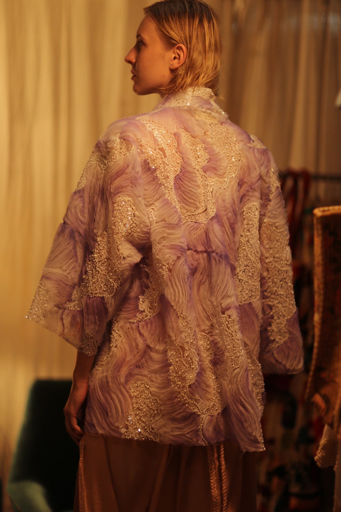 LILAL EMBROIDERED SEQUIN KIMONO OMANI - MOMO STUDIO BERLIN - Berlin Concept Store - sustainable & ethical fashion