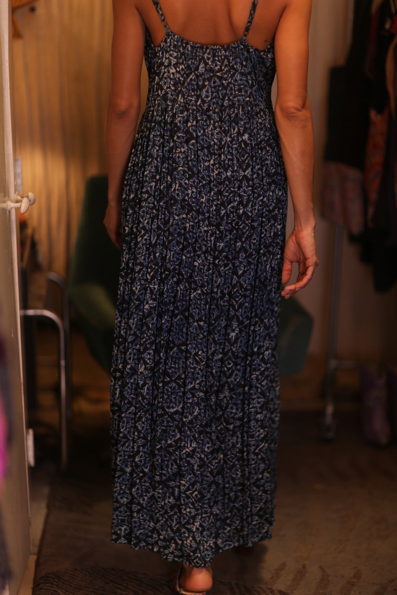 LILI SILK DRESS SAPHIRA - BANGKOK TAILOR CLOTHING STORE - HANDMADE CLOTHING