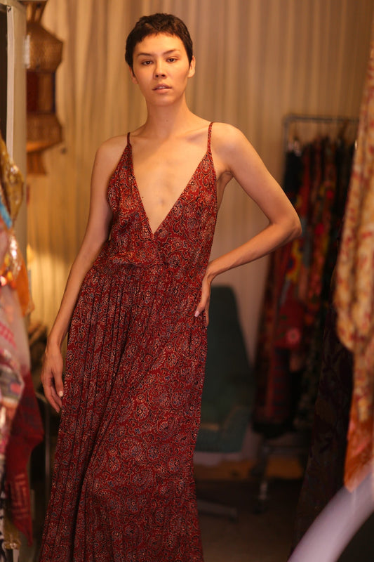 LILY SILK DRESS PIPER - MOMO STUDIO BERLIN - Berlin Concept Store - sustainable & ethical fashion