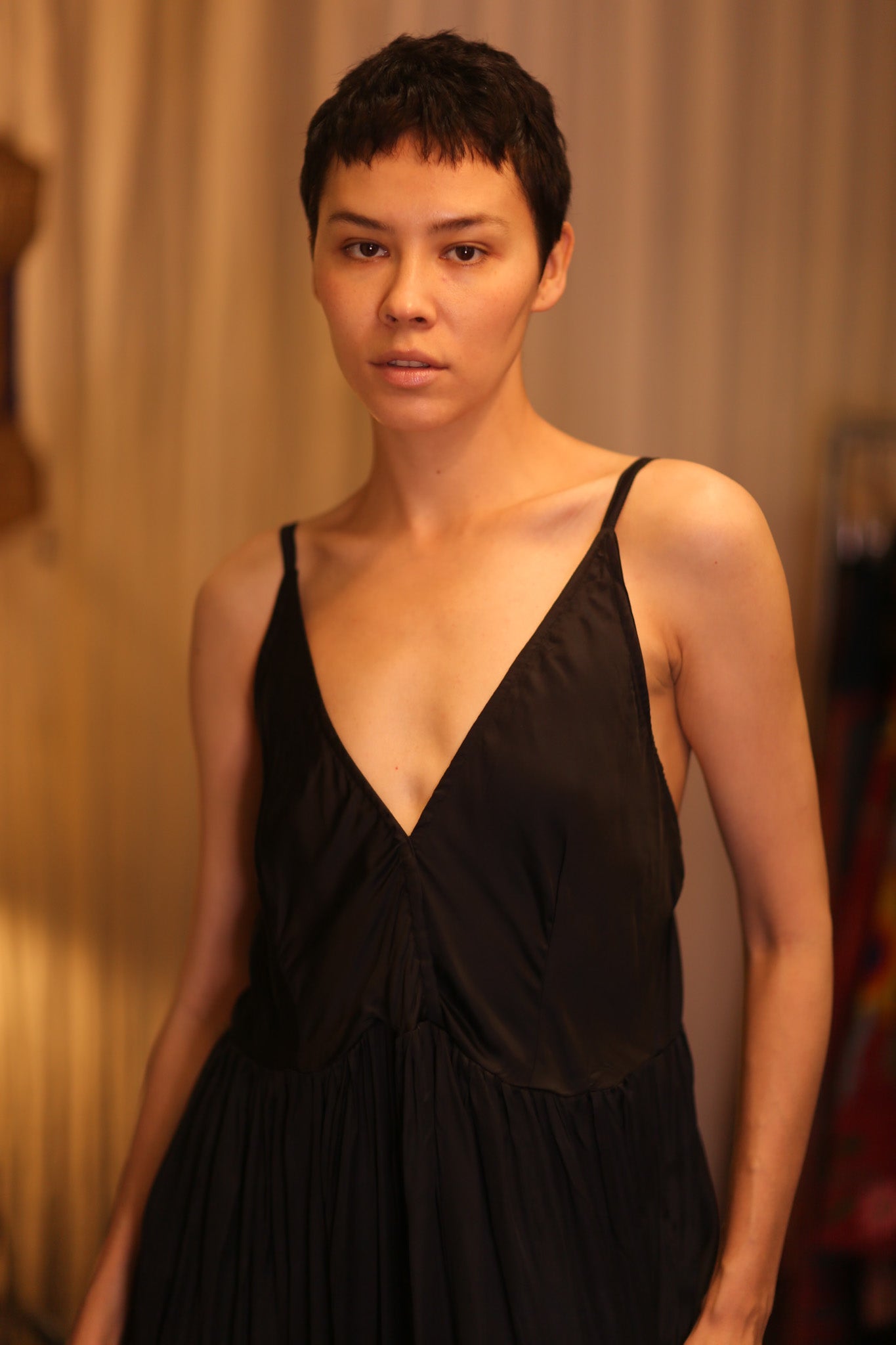 LILY SILK DRESS SOLID BLACK - MOMO STUDIO BERLIN - Berlin Concept Store - sustainable & ethical fashion