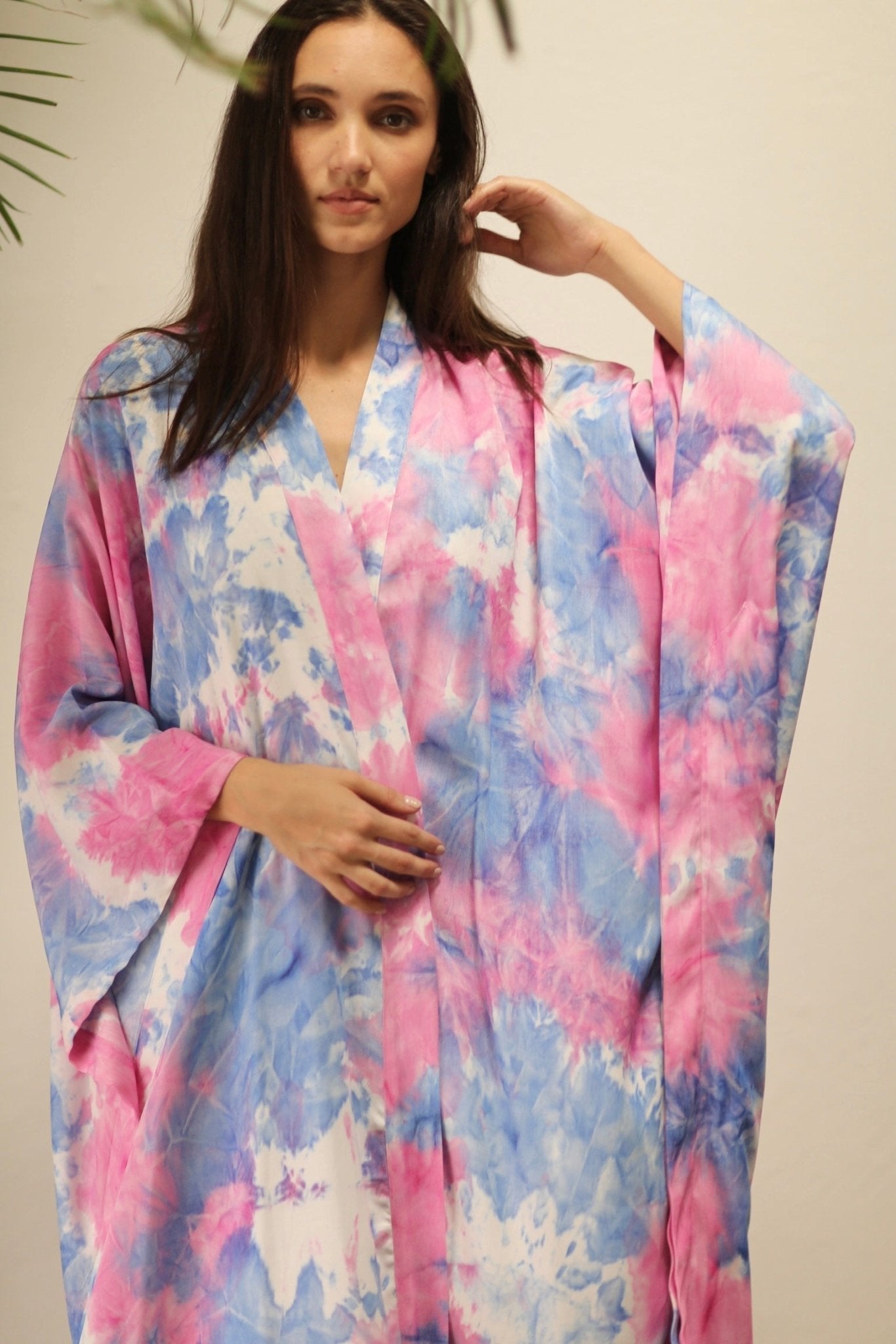 LITTLE TWIN PINK / BLUE TIE DYE KIMONO - MOMO STUDIO BERLIN - Berlin Concept Store - sustainable & ethical fashion