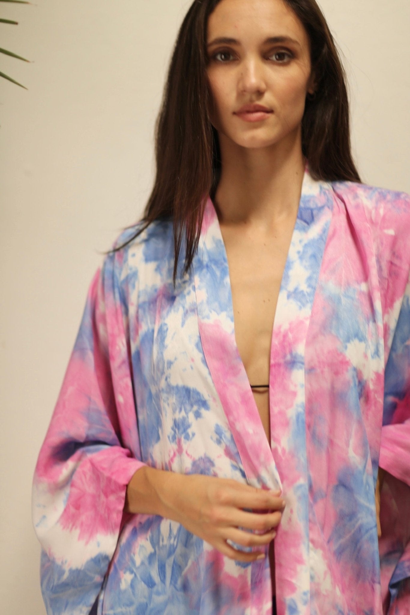 LITTLE TWIN PINK / BLUE TIE DYE KIMONO - MOMO STUDIO BERLIN - Berlin Concept Store - sustainable & ethical fashion