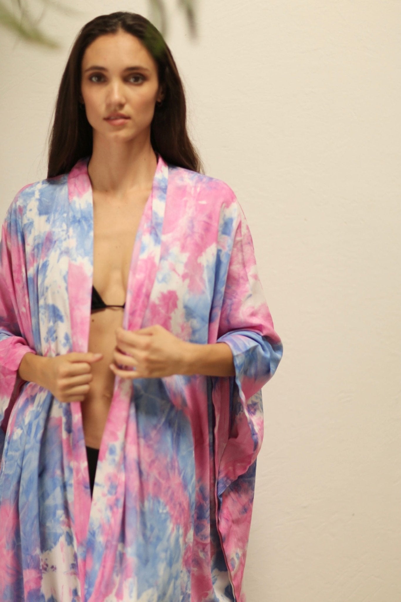 LITTLE TWIN PINK / BLUE TIE DYE KIMONO - MOMO STUDIO BERLIN - Berlin Concept Store - sustainable & ethical fashion