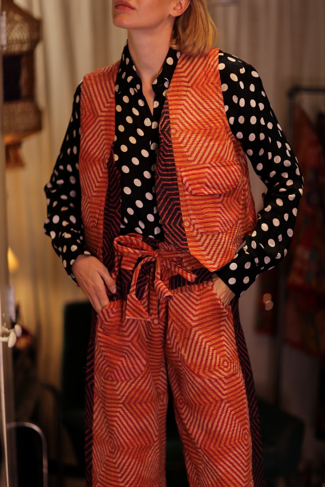 MARLENE KANTHA GILET CARROT - MOMO STUDIO BERLIN - Berlin Concept Store - sustainable & ethical fashion