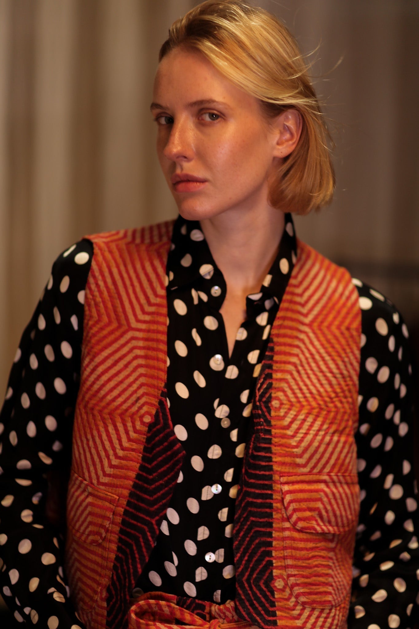 MARLENE KANTHA GILET CARROT - MOMO STUDIO BERLIN - Berlin Concept Store - sustainable & ethical fashion